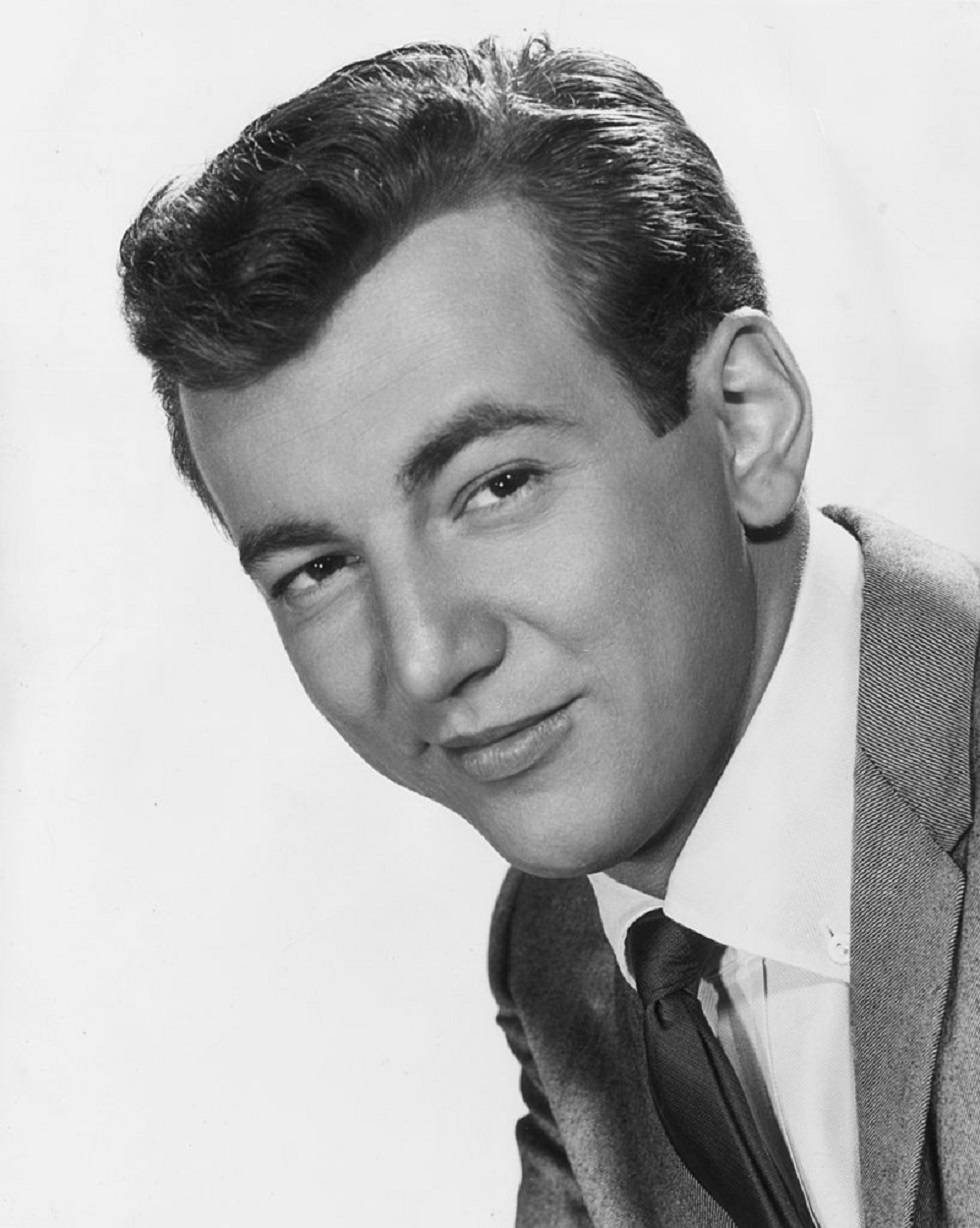 Bobby Darin, 1960, black and white portrait, SD Phone Wallpaper