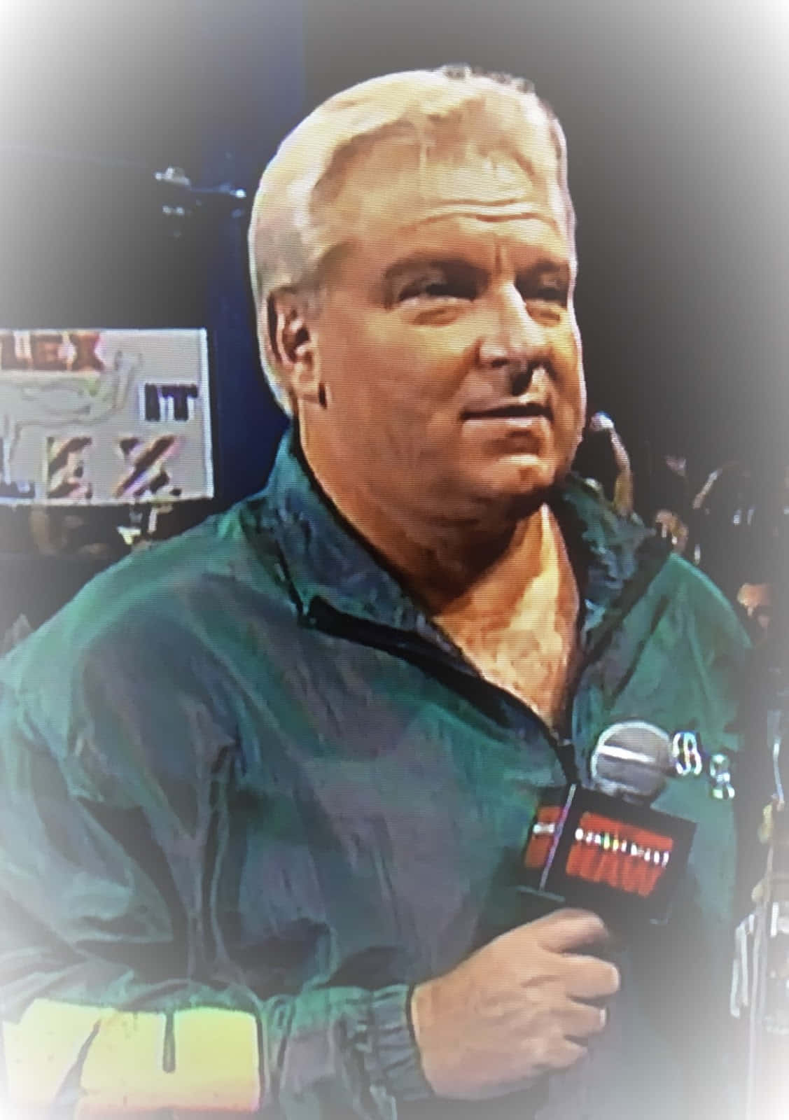 Bobby Heenan, green jacket, red logo, HD Phone Wallpaper