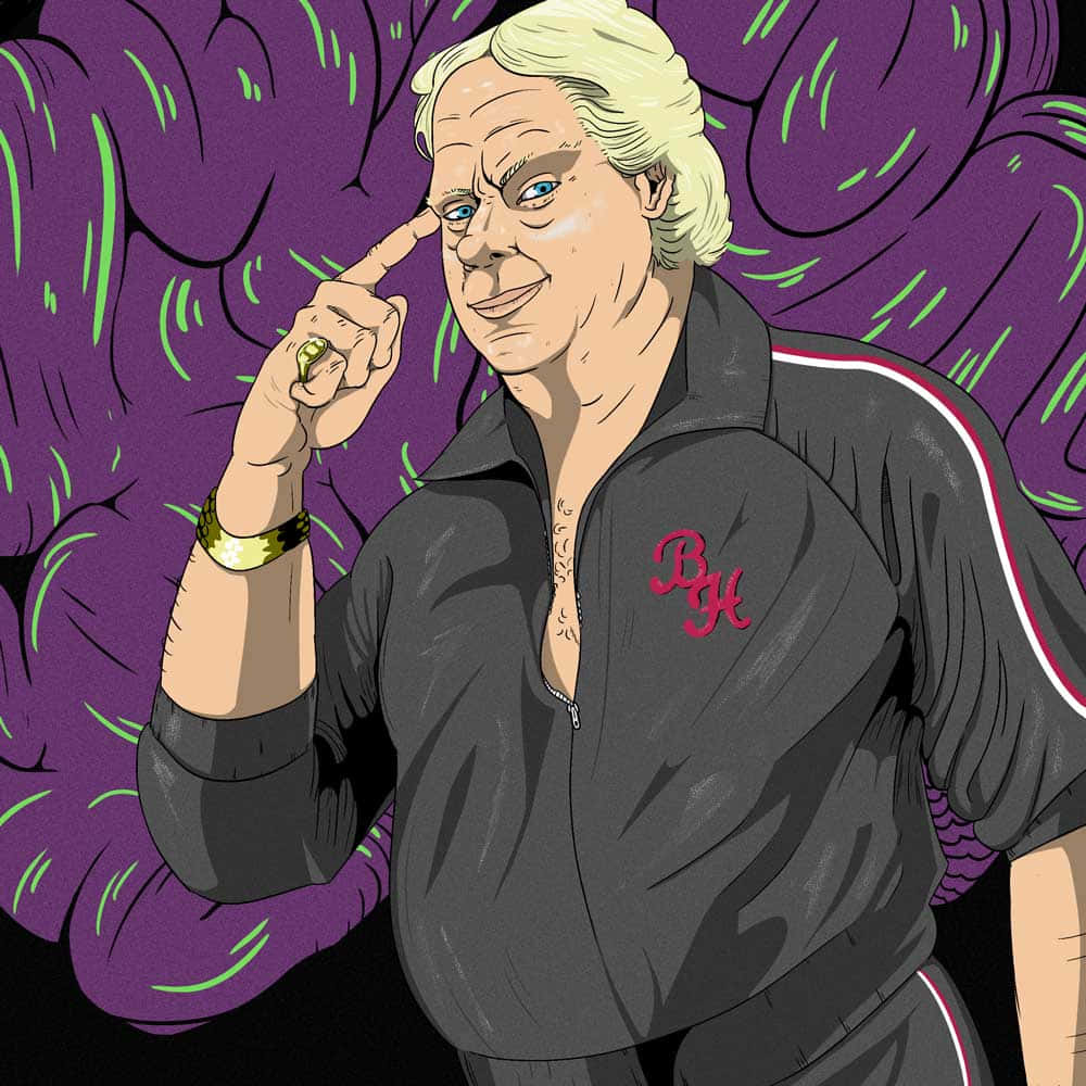 Bobby Heenan, blonde hair, blue eyes, SD Desktop Wallpaper
