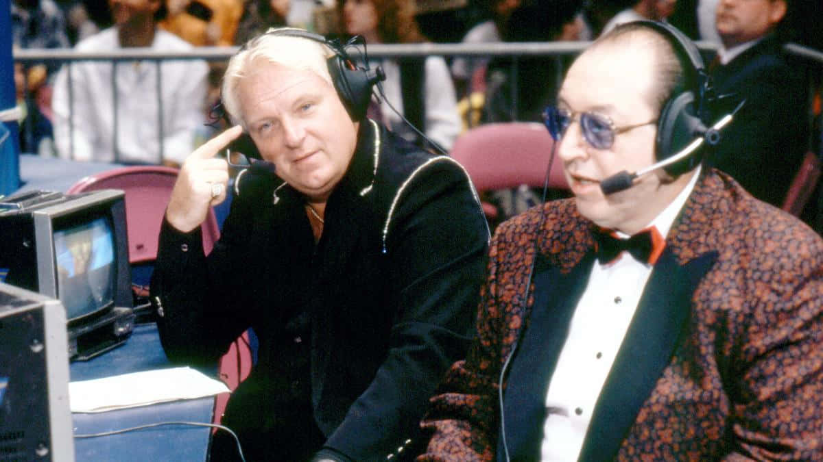 Bobby Heenan, commentary team, broadcast booth, SD Desktop Wallpaper