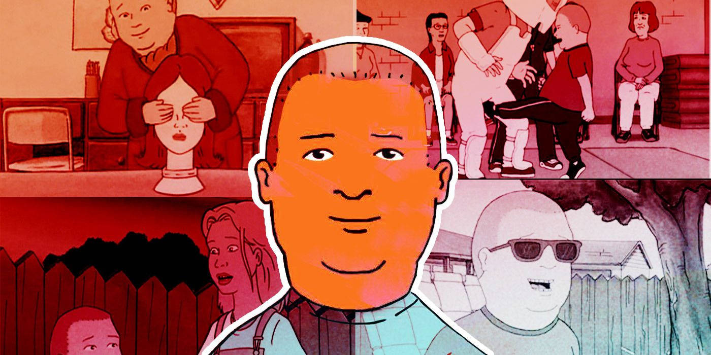 Bobby Hill, red and teal tones, suburban settings, HD Desktop Wallpaper