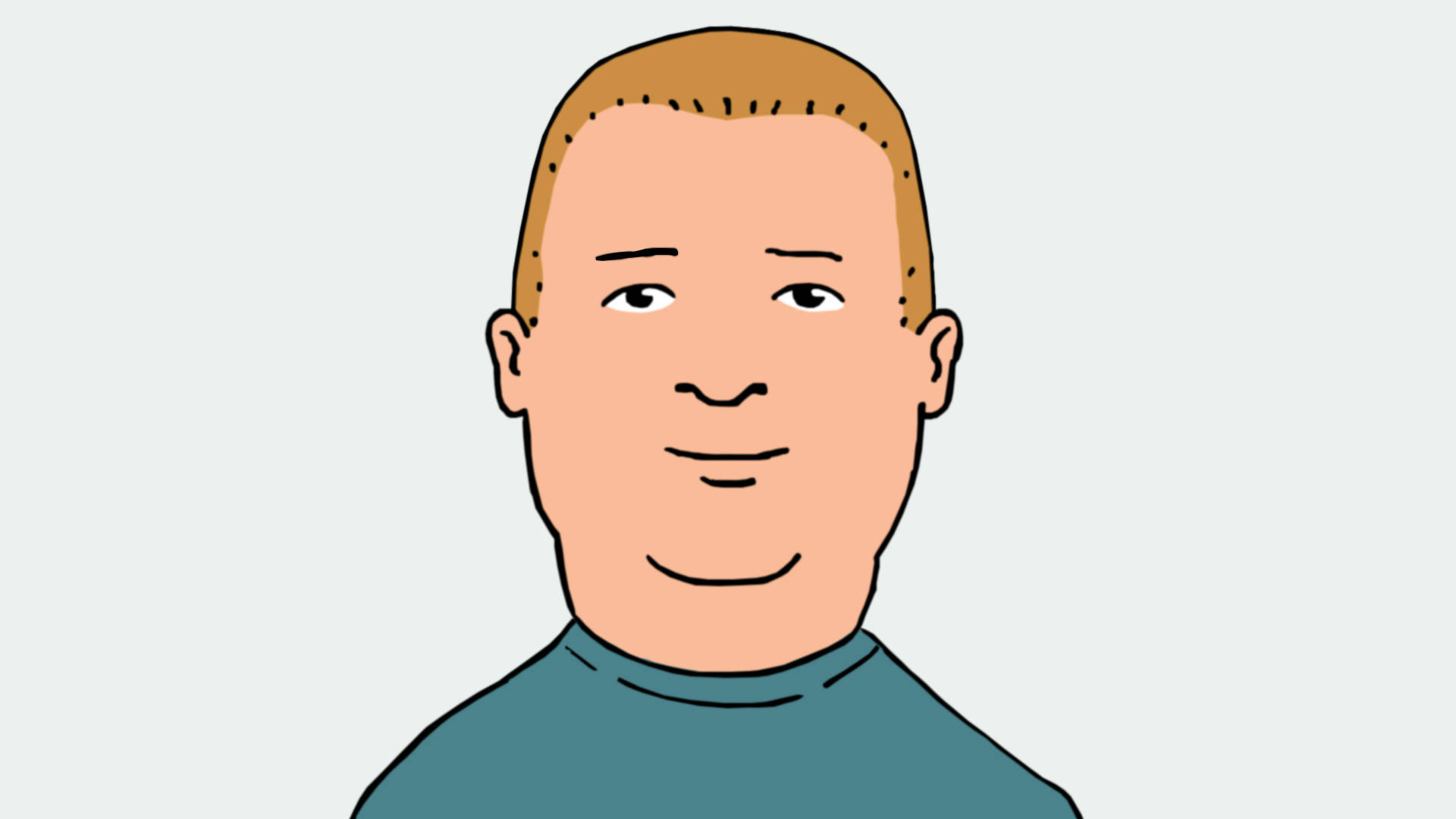 Bobby Hill, short blond hair, teal turtleneck, Full HD Desktop Wallpaper