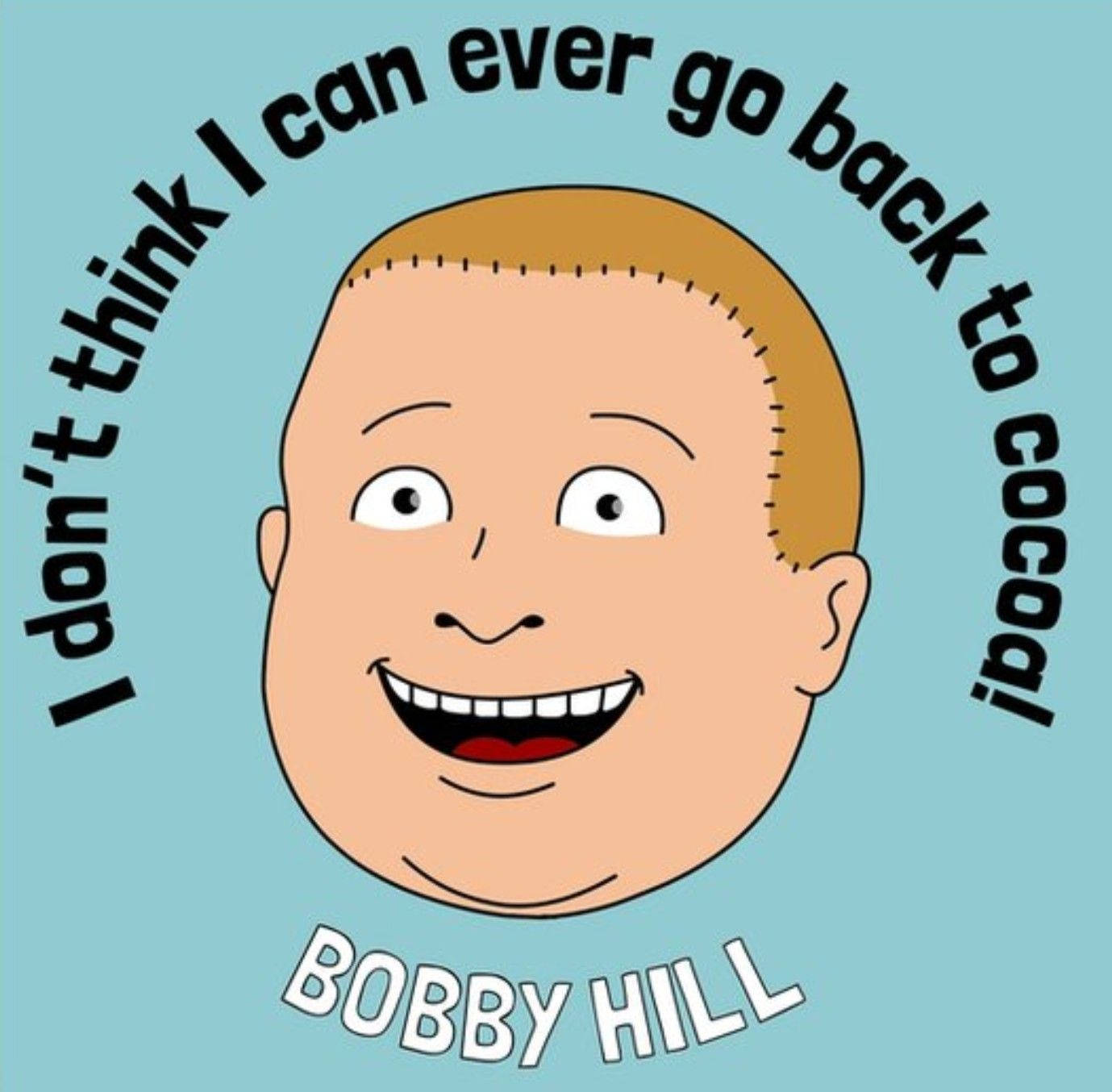Bobby Hill, coconut hairstyle, teal background, HD Desktop Wallpaper