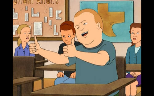 Bobby Hill, classroom, cartoon boy, SD Desktop Wallpaper