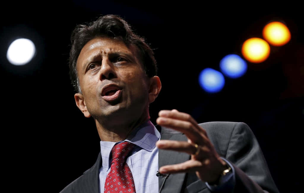 Bobby Jindal, suit, red tie, SD Desktop Wallpaper
