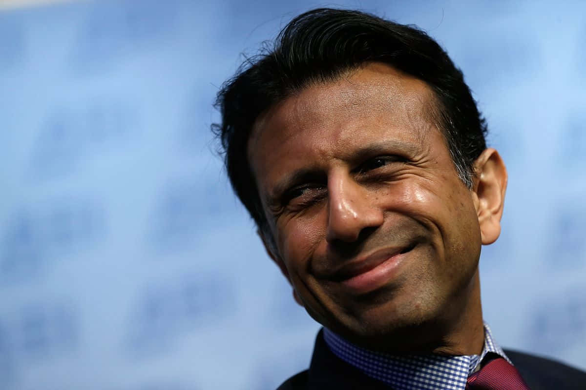 Bobby Jindal, smirking, suit and tie, SD Desktop Wallpaper
