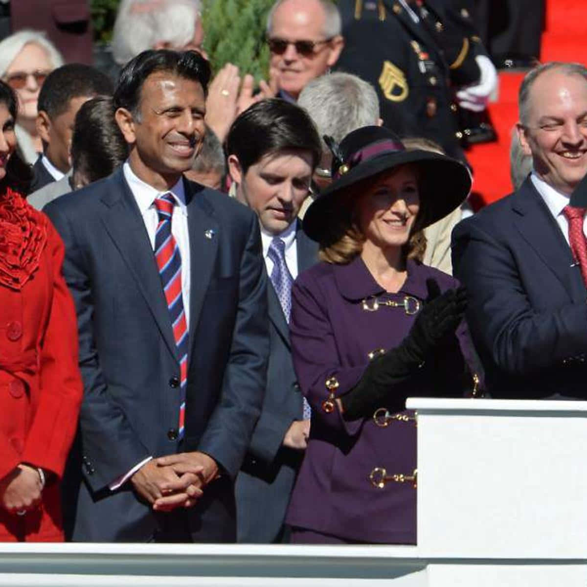 Bobby Jindal, inauguration, sunny outdoor balcony, SD Desktop Wallpaper