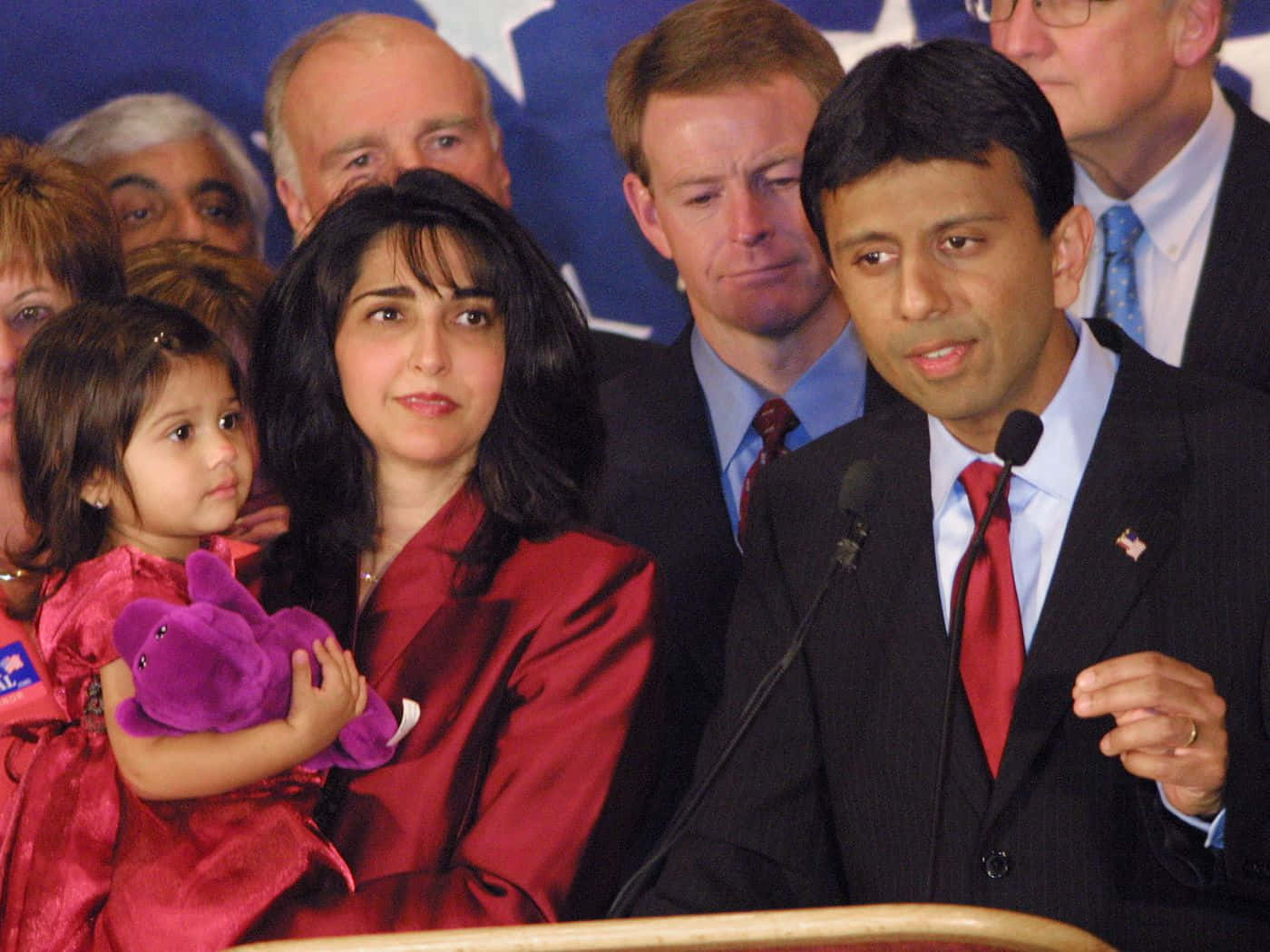 Bobby Jindal, suit, podium, HD Desktop Wallpaper