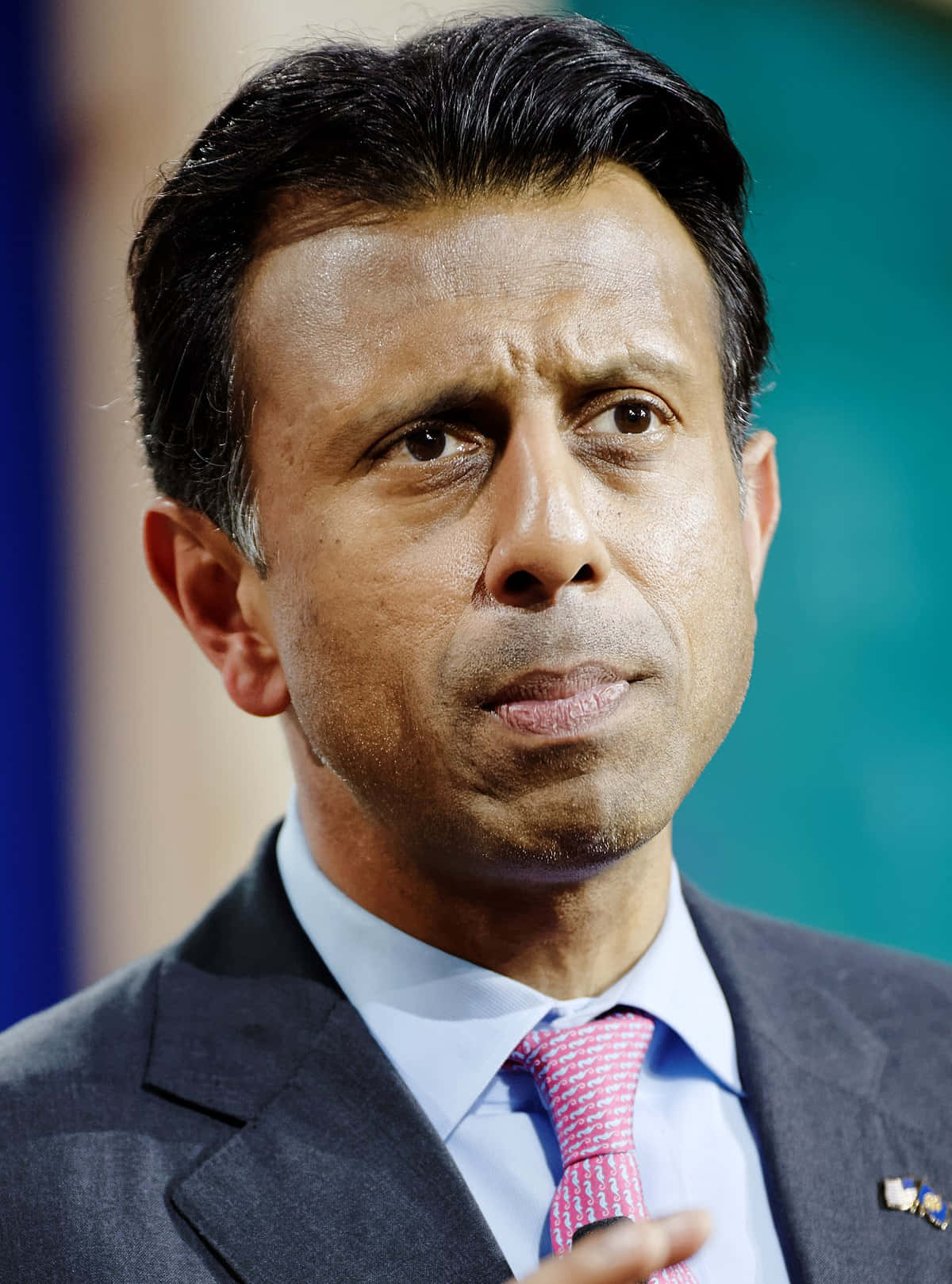 Bobby Jindal, dark suit, pink tie, HD Phone Wallpaper