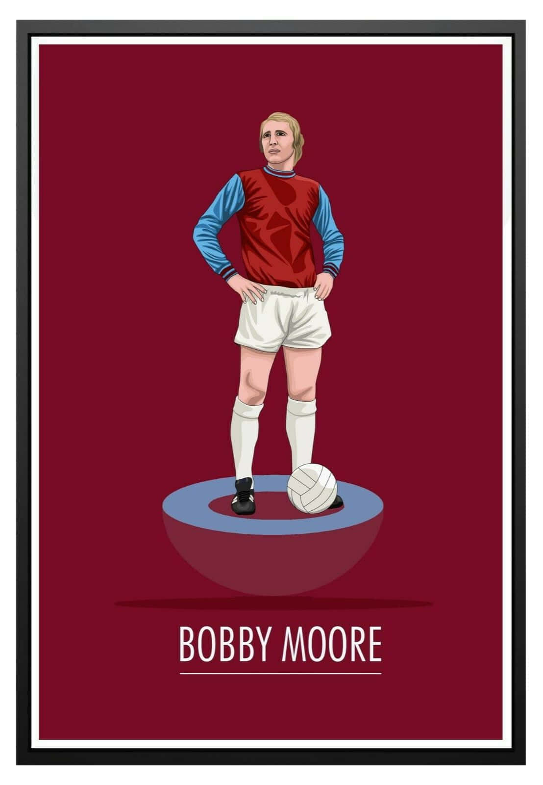 Bobby Moore, vintage kit, soccer ball, HD Phone Wallpaper