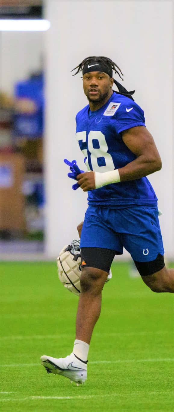 Bobby Okereke, blue jersey, number 58, HD Phone Wallpaper