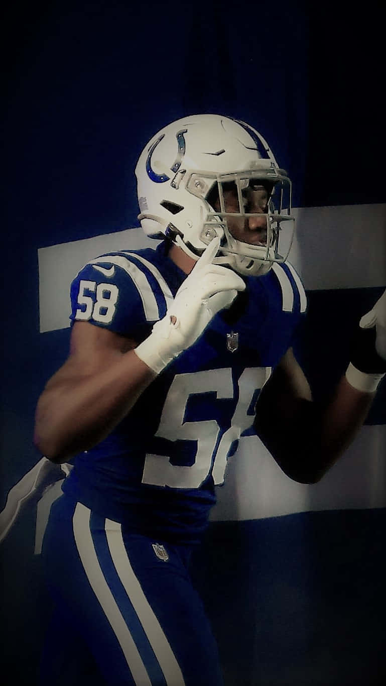 Bobby Okereke, blue and white uniform, number 58, HD Phone Wallpaper