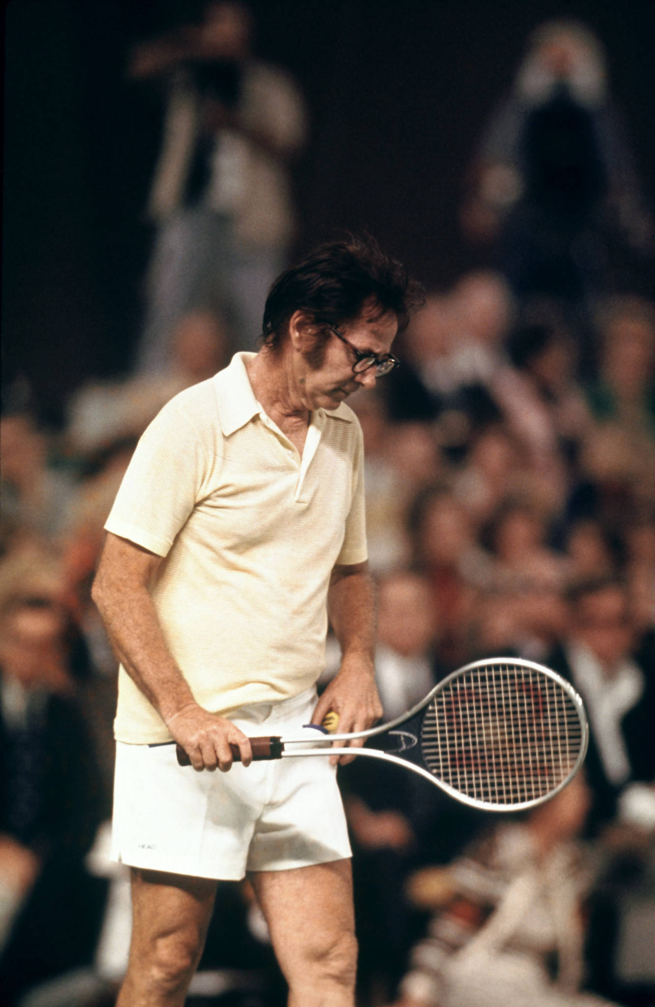 Bobby Riggs, vintage white attire, racket, Full HD Phone Wallpaper