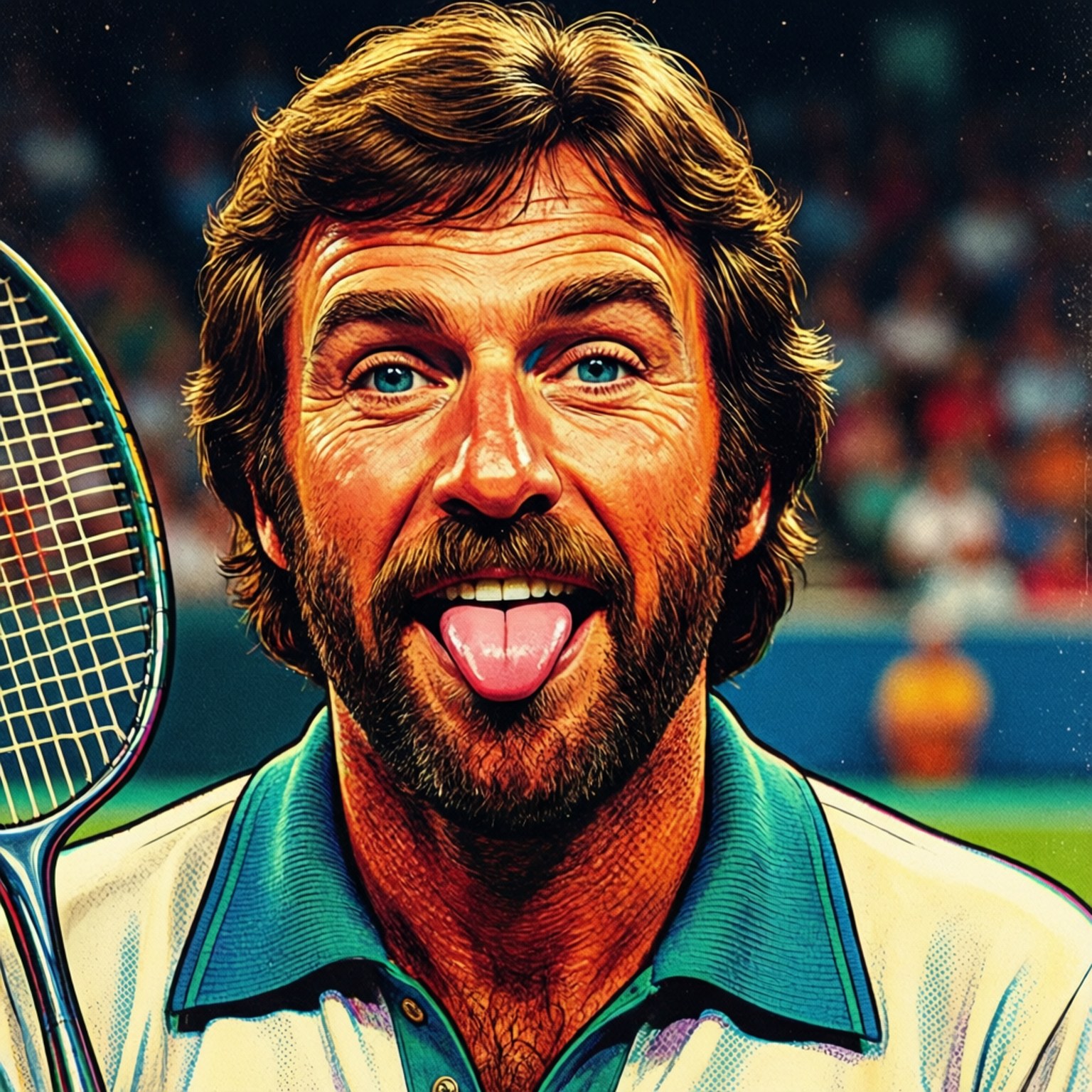 Bobby Riggs, tennis player, racket, HD Desktop Wallpaper