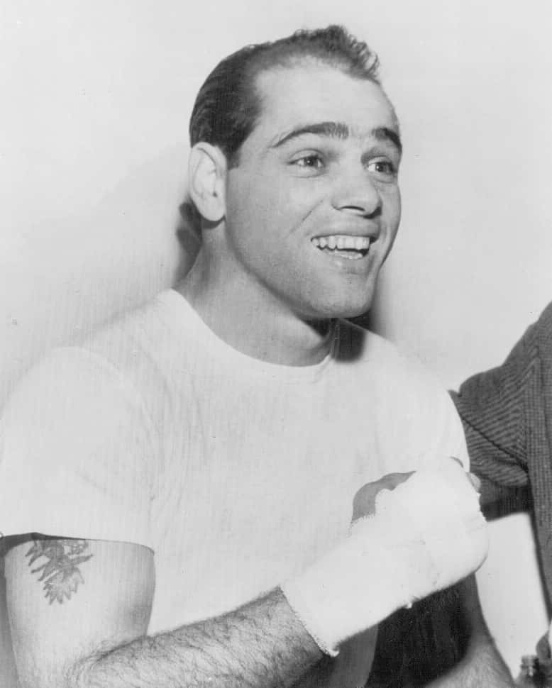 Bobo Olson, vintage boxer, wrapped hands, SD Phone Wallpaper