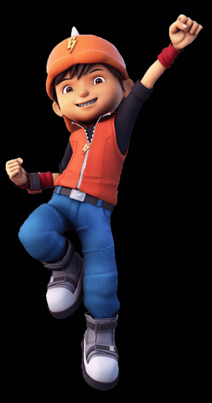 BoBoiBoy, orange cap, vest, HD Phone Wallpaper