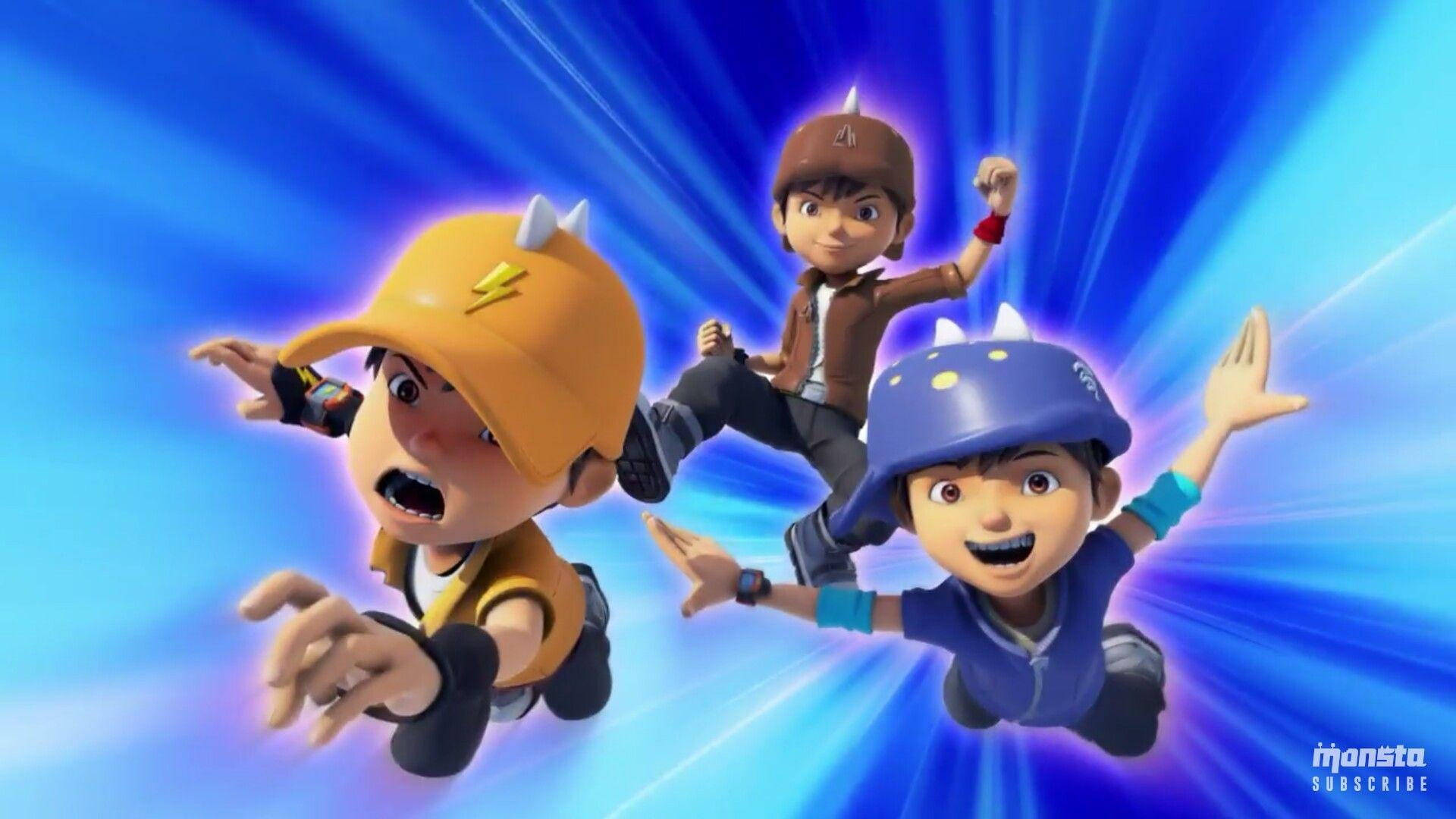 BoBoiBoy, Lightning, Earth, Full HD Desktop Wallpaper