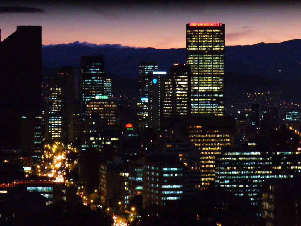Bogota, skyline, sunset, SD Desktop Wallpaper
