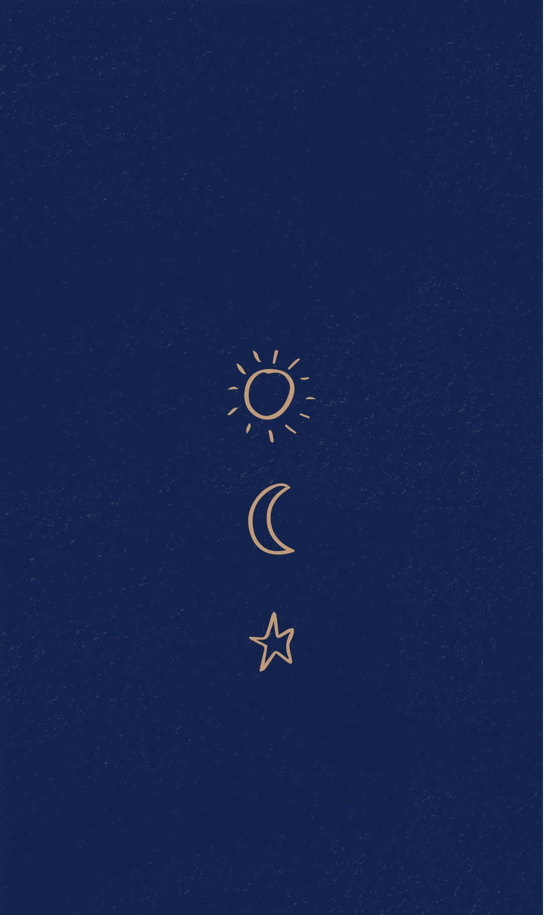 Bohemian Sun Moon Star, navy blue background, textured background, HD Phone Wallpaper