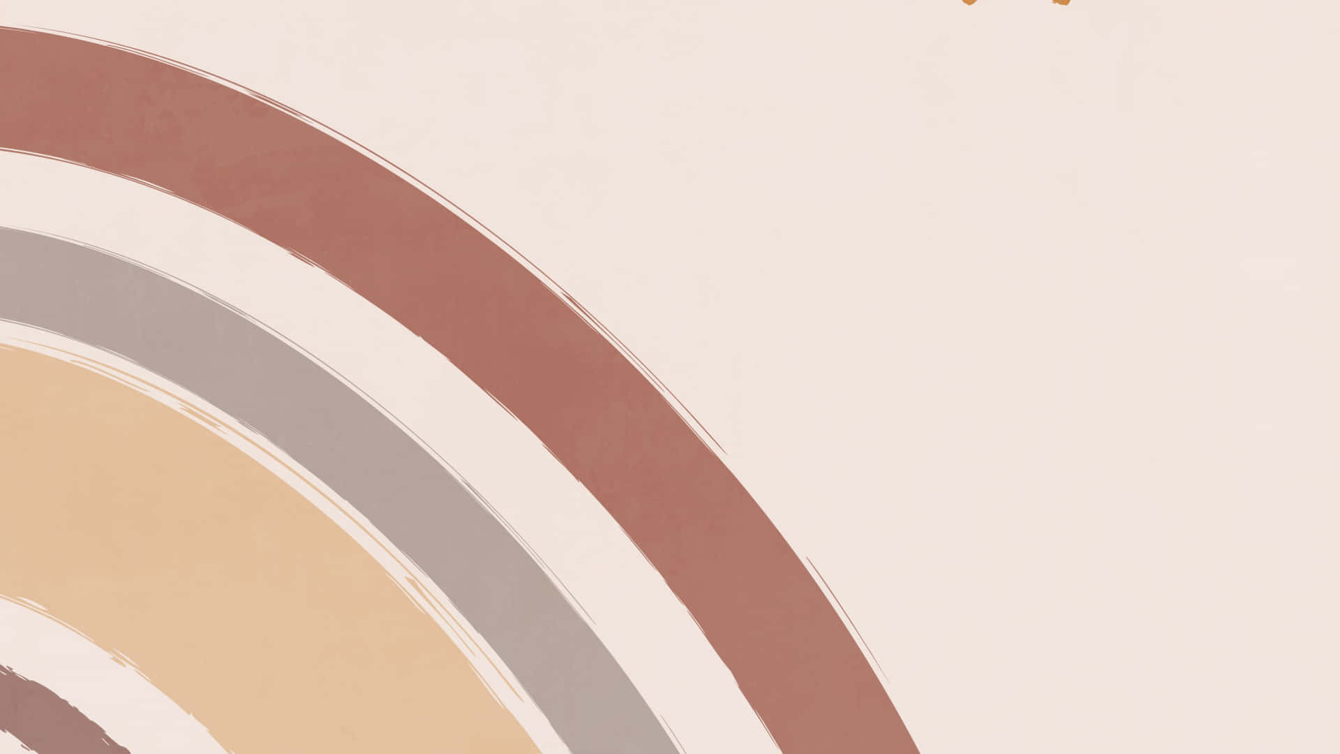 boho art, abstract curved brushstroke layers, earthy tones, Full HD Desktop Wallpaper