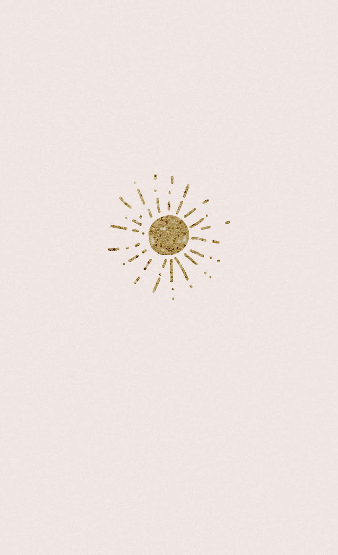 Boho Pastel, gold sun icon, textured rays, HD Phone Wallpaper