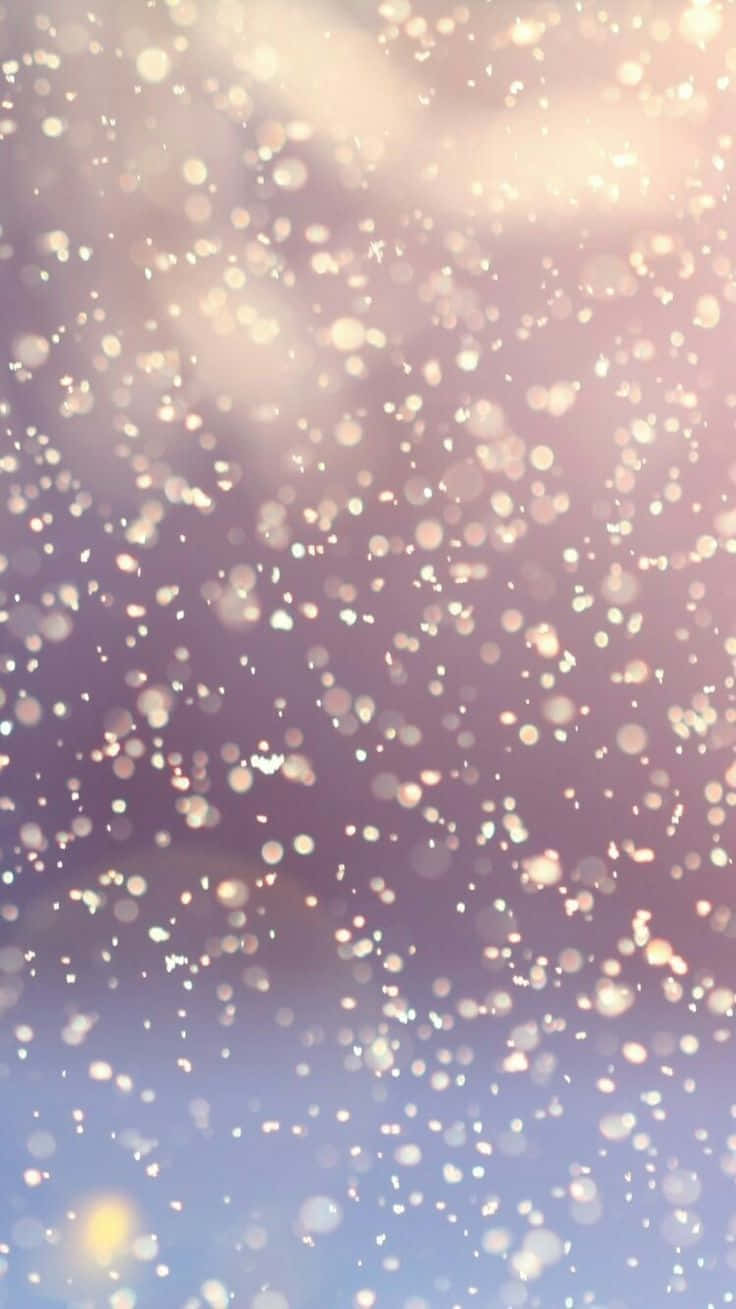 boho chic christmas decorations, soft glowing bokeh particles, gradient sky, HD Phone Wallpaper