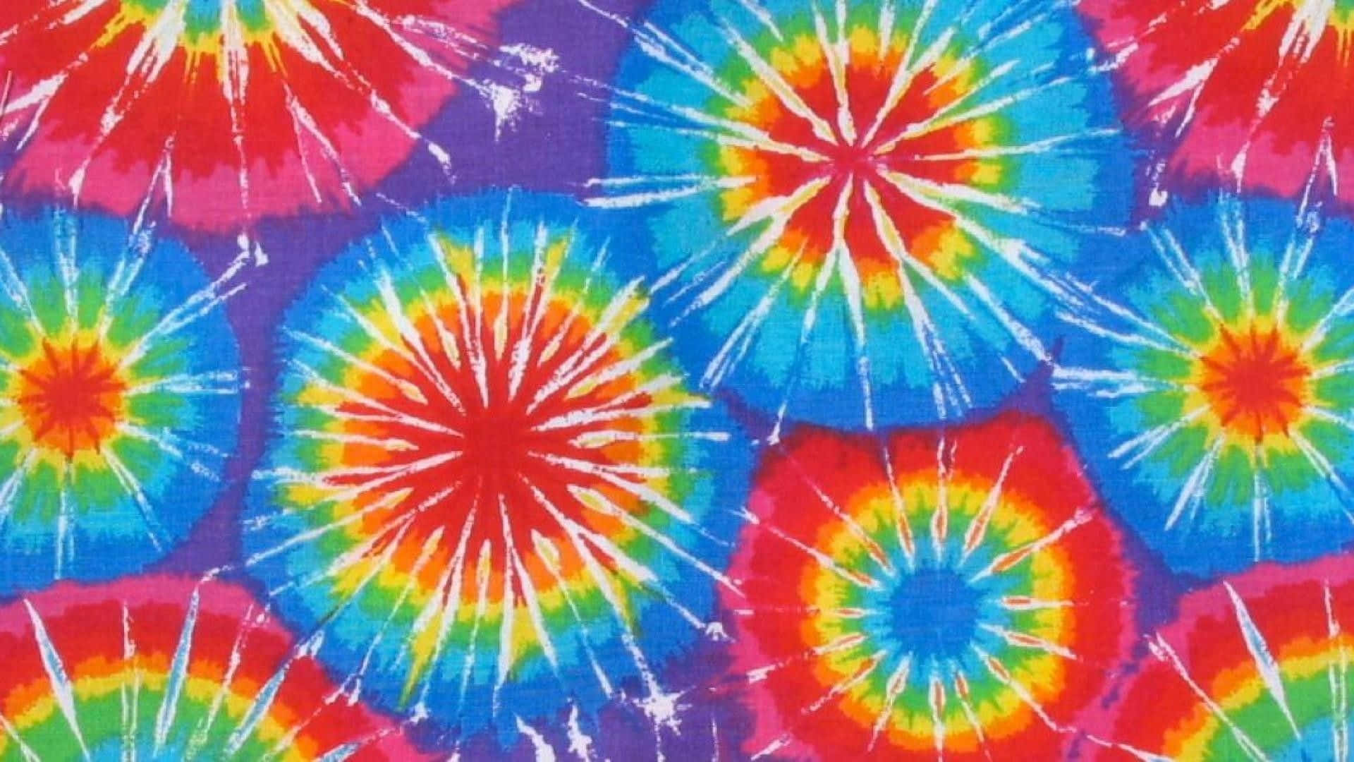 Boho Computer, tie-dye, rainbow hues, Full HD Desktop Wallpaper