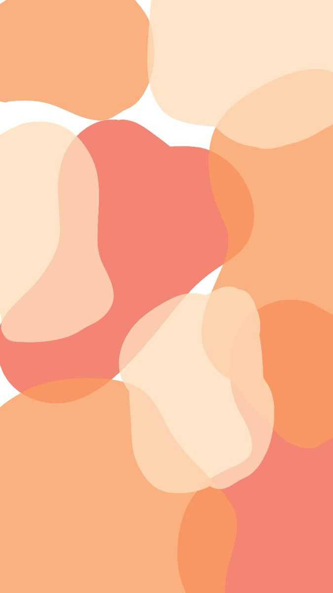 red orange cream splats, boho iphone, warm peach coral, SD Phone Wallpaper