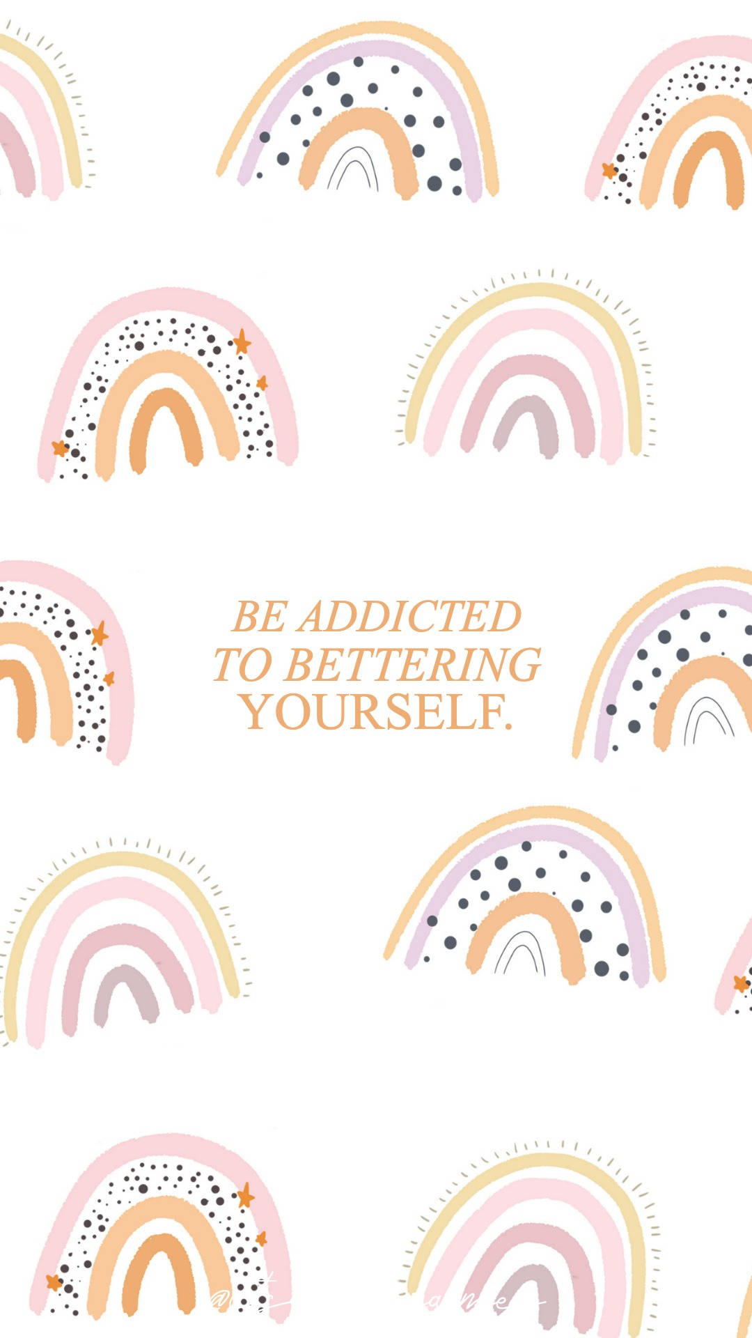 colorful rainbow patterns, pastel rainbow arches, polka dots, Full HD Phone Wallpaper