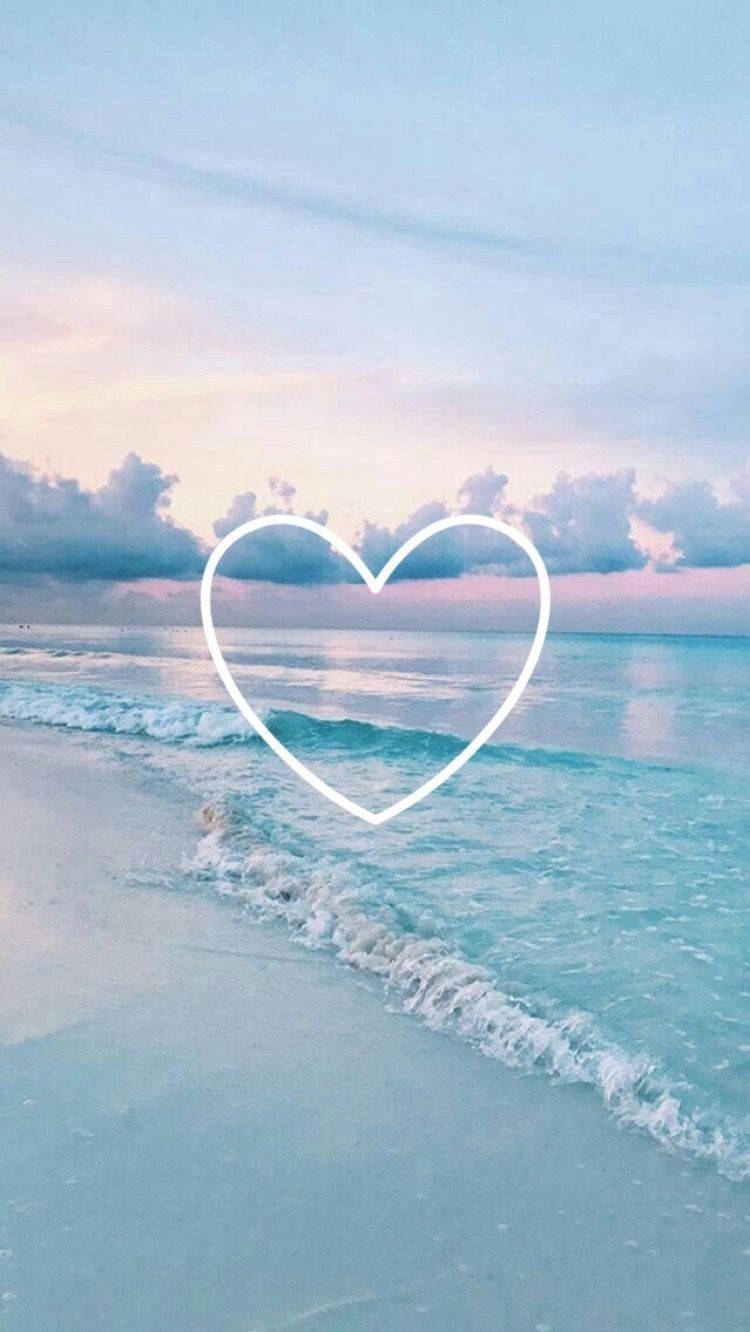 sunset, beach, pastel sky, HD Phone Wallpaper