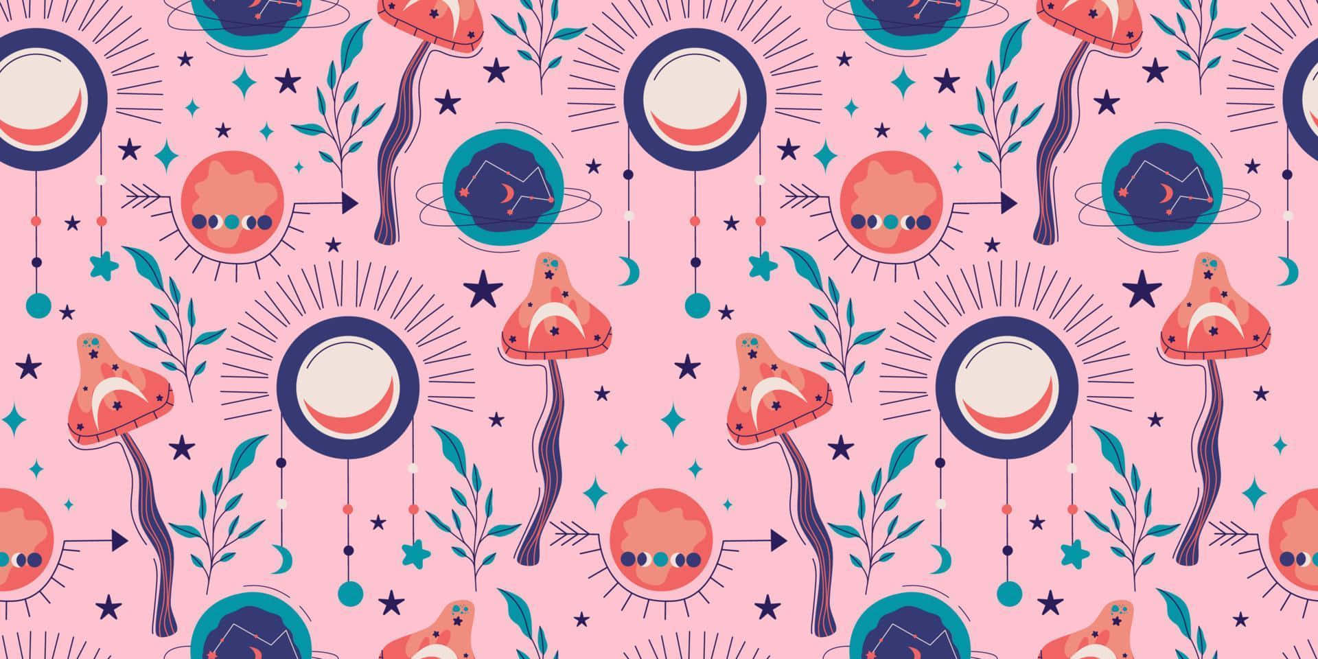 Boho Laptop, pink, canvas, Full HD Desktop Wallpaper