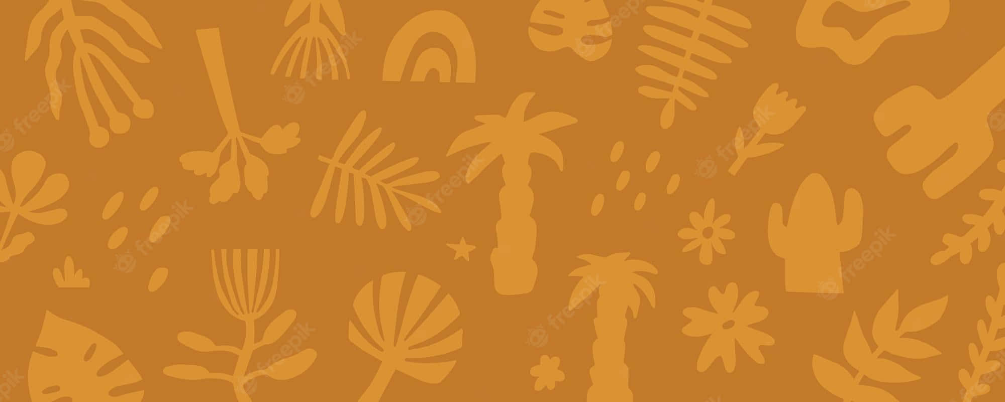 Boho laptop, tropical plants, cacti, Full HD Desktop Wallpaper