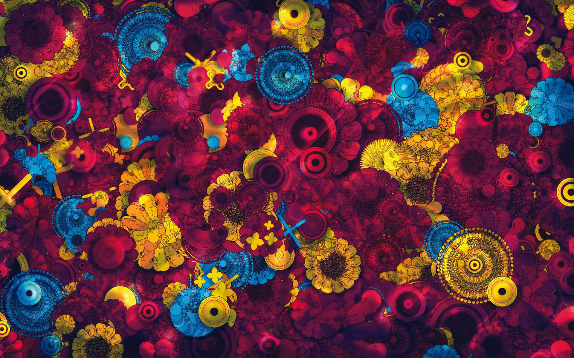 Boho Mac, red, blue, Full HD Desktop Wallpaper
