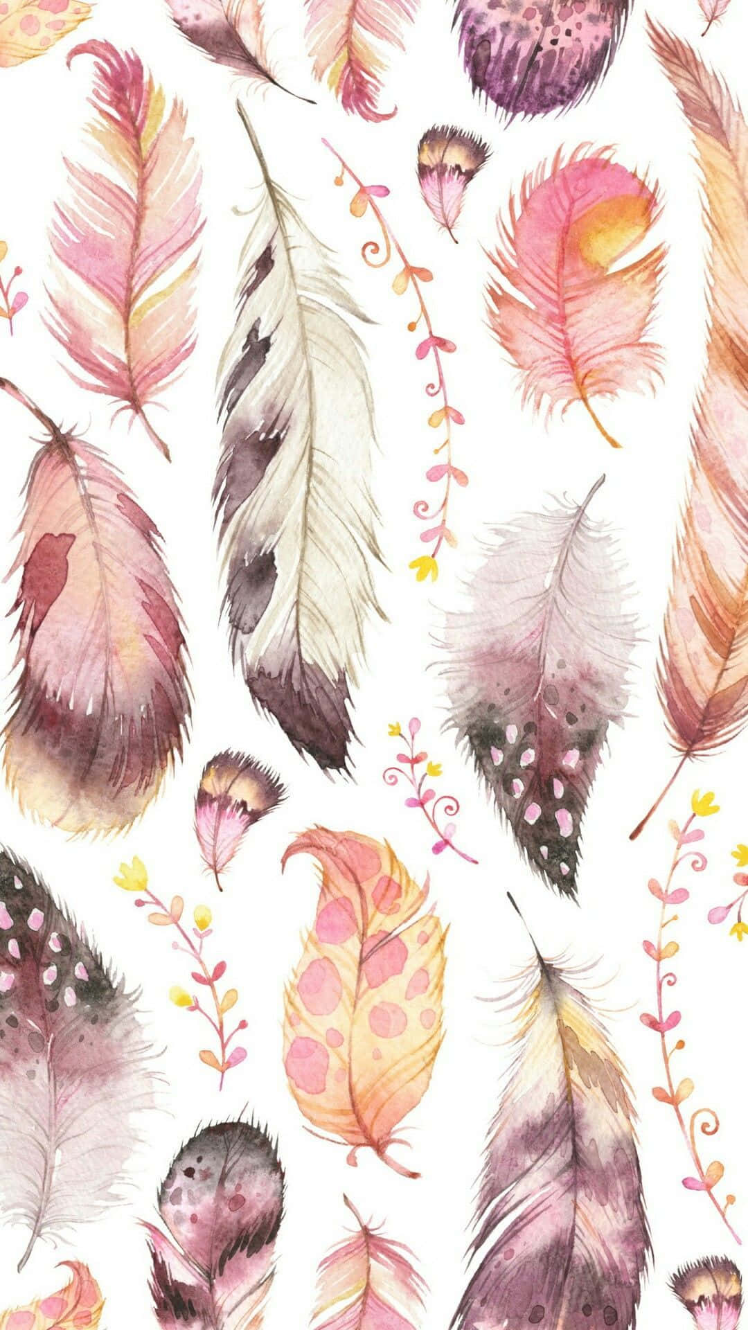 Boho Pastel, pink peach, mauve, Full HD Phone Wallpaper