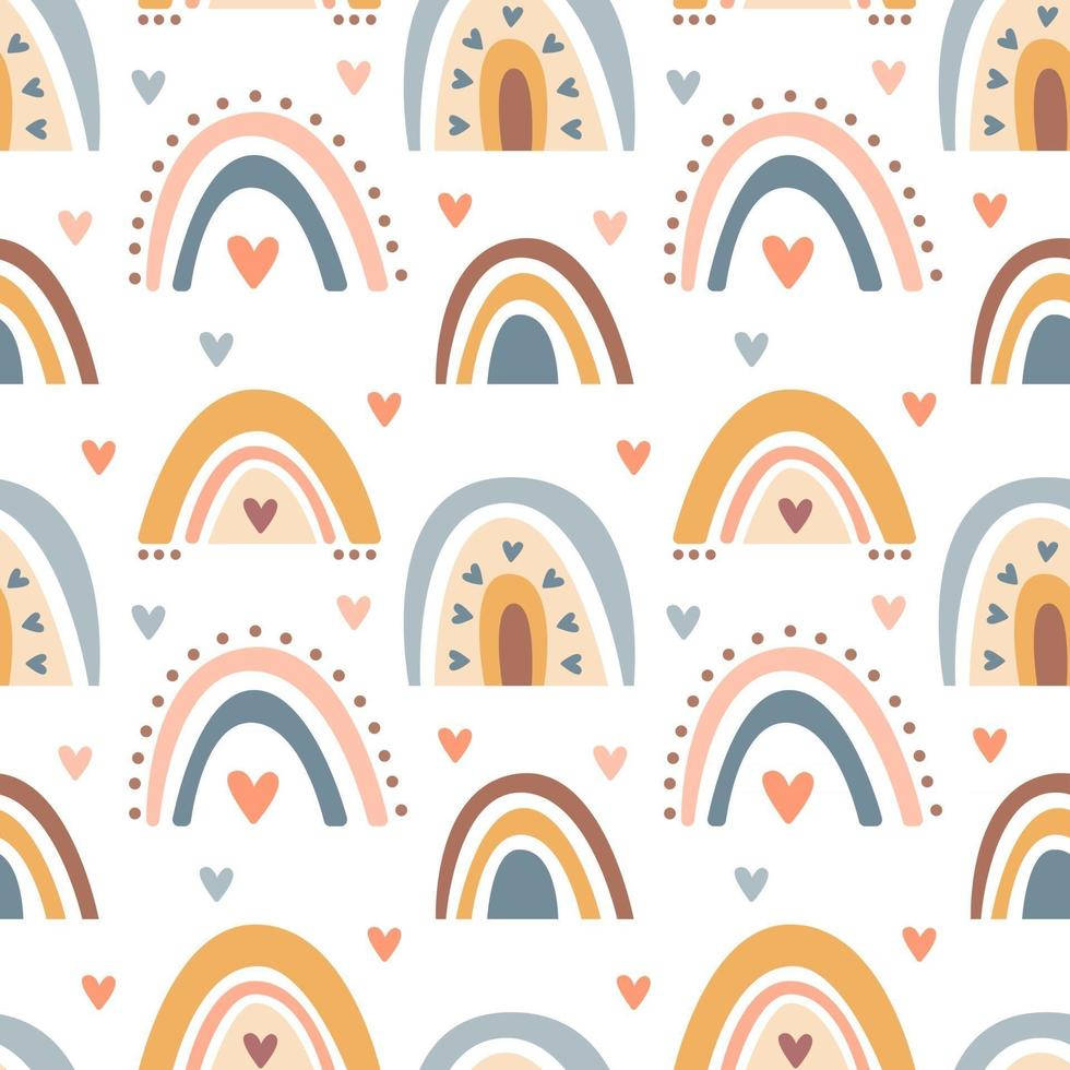 rainbows, hearts, dots, SD Desktop Wallpaper