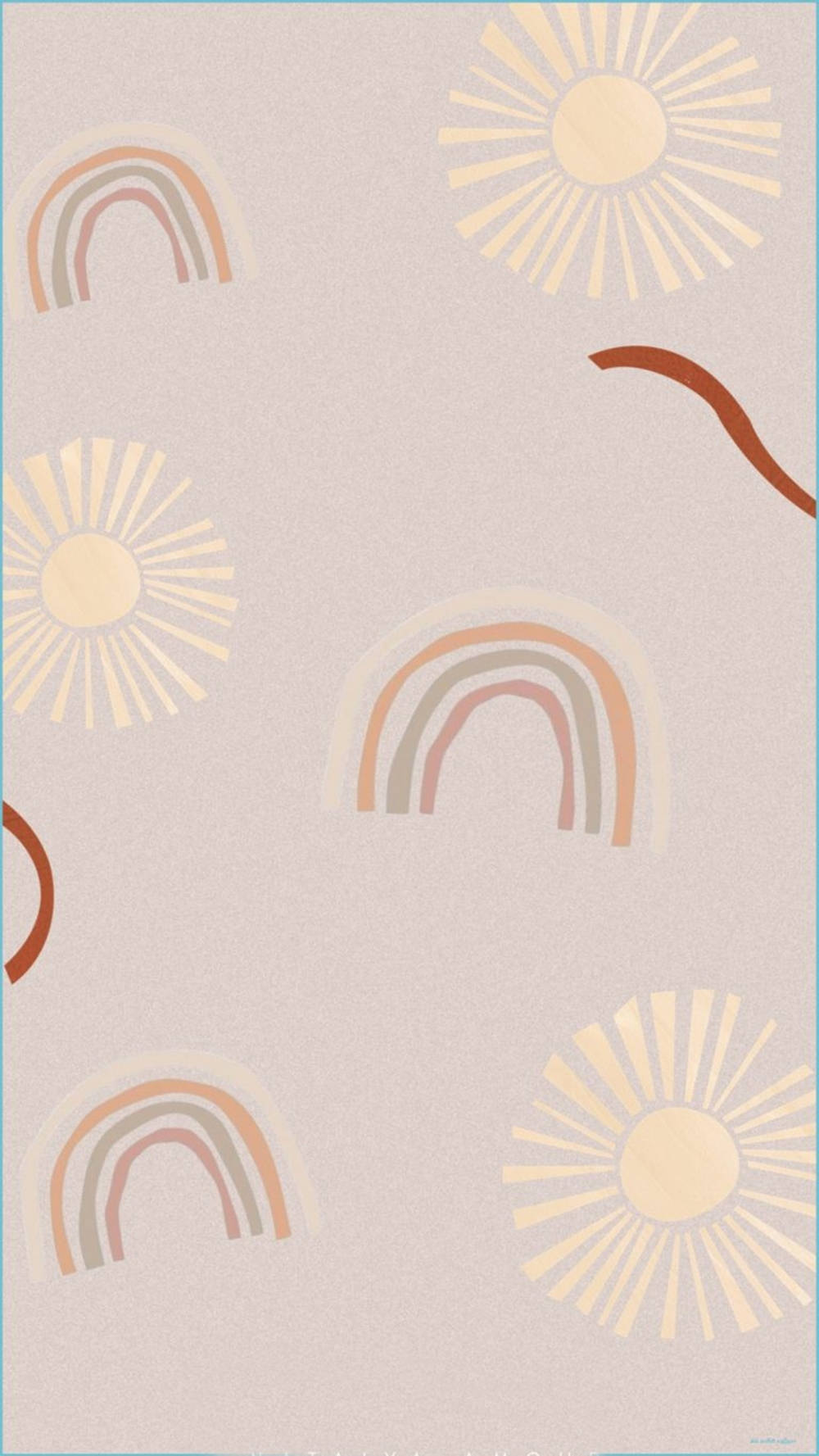 Boho Rainbow, pastel pink, sunburst, HD Phone Wallpaper