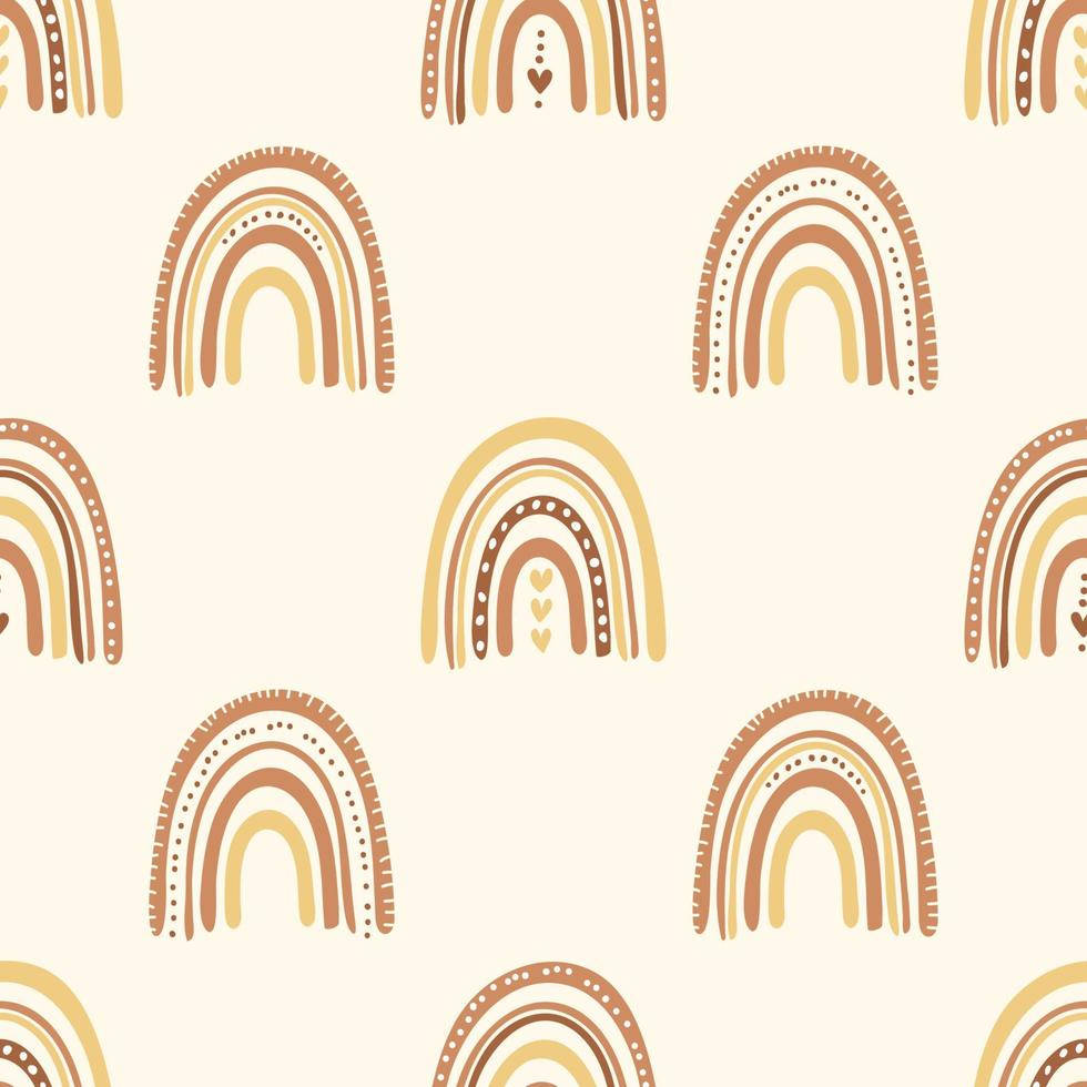 Boho Rainbow, earthy tones, dotted edges, SD Desktop Wallpaper