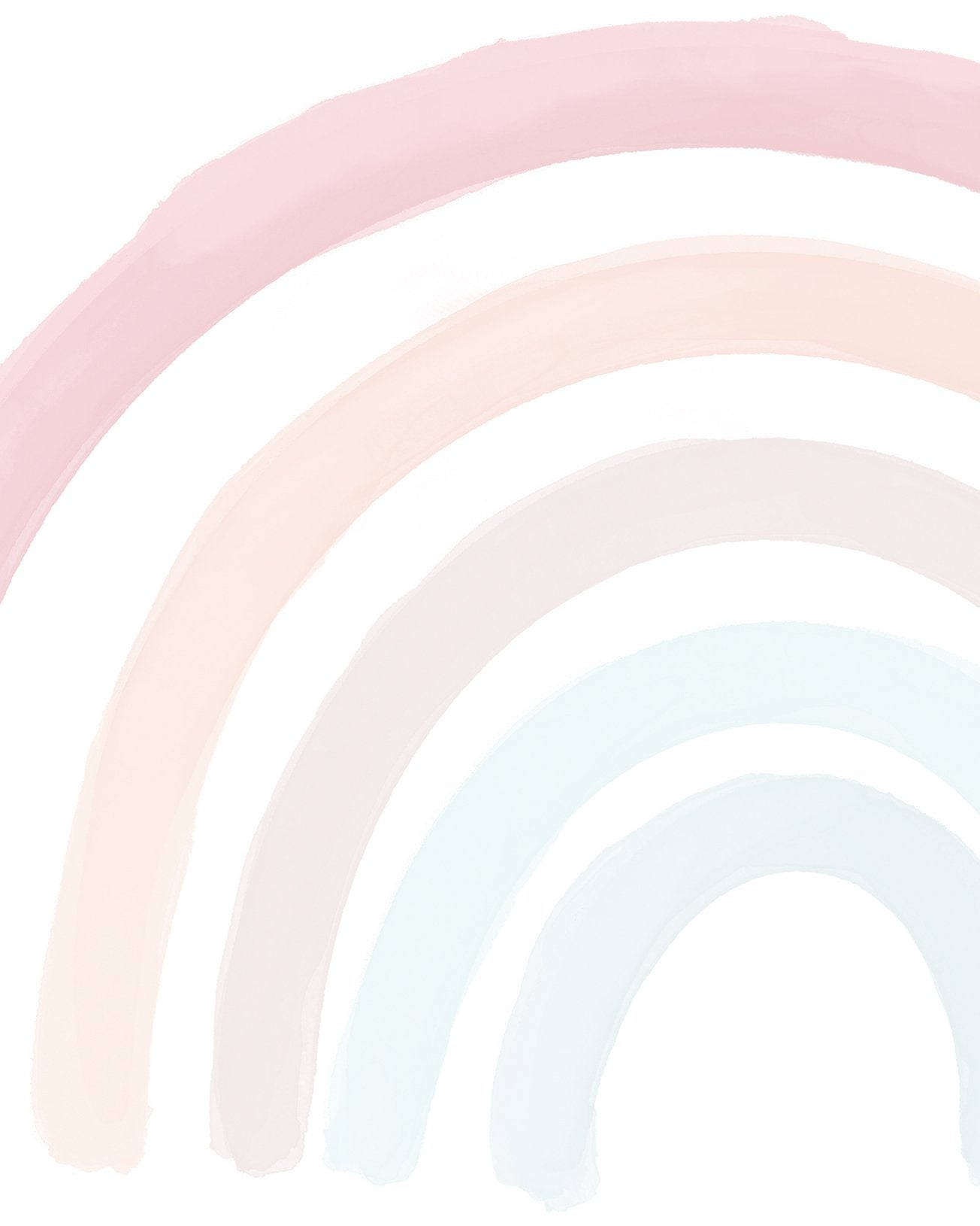 boho rainbow, pastel rainbow, gentle brushstrokes, HD Phone Wallpaper