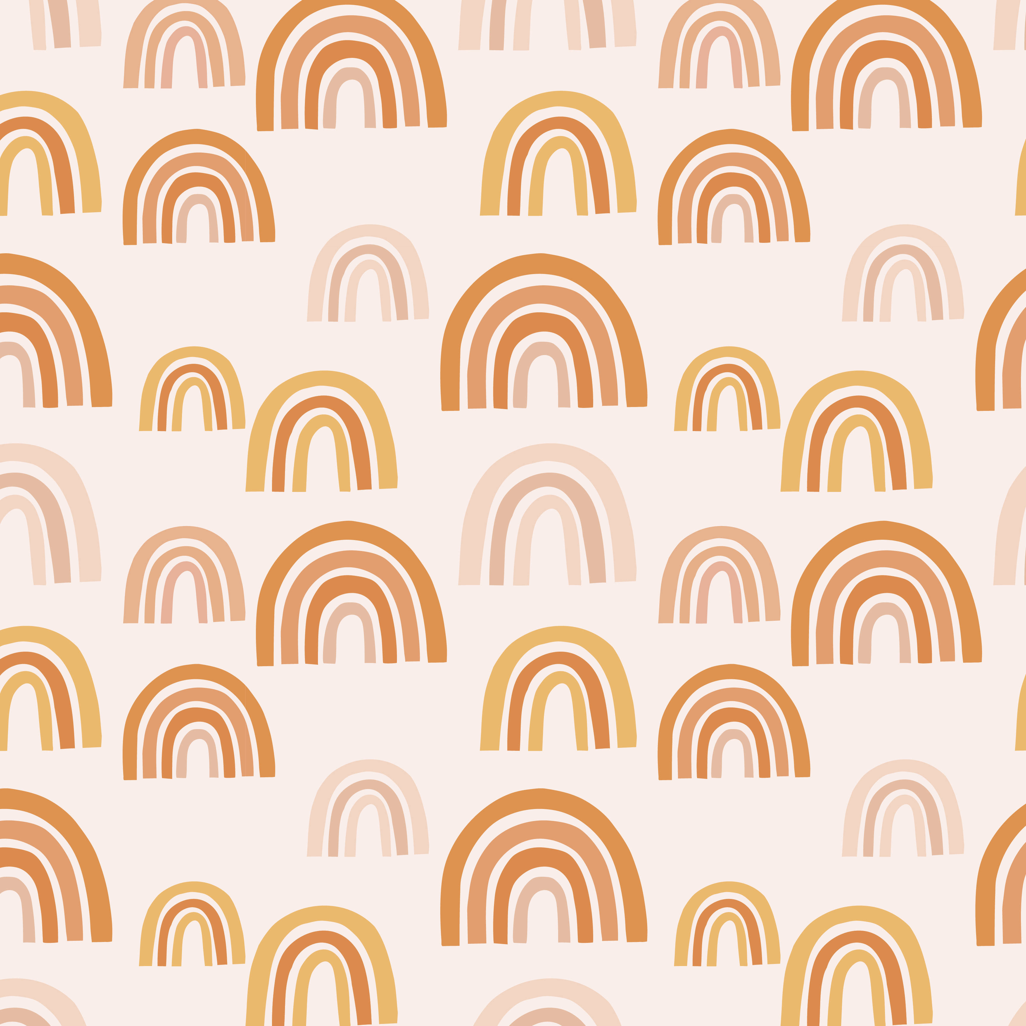 Boho Rainbow, vibrant rainbow, warm earth tones, 2K Desktop Wallpaper