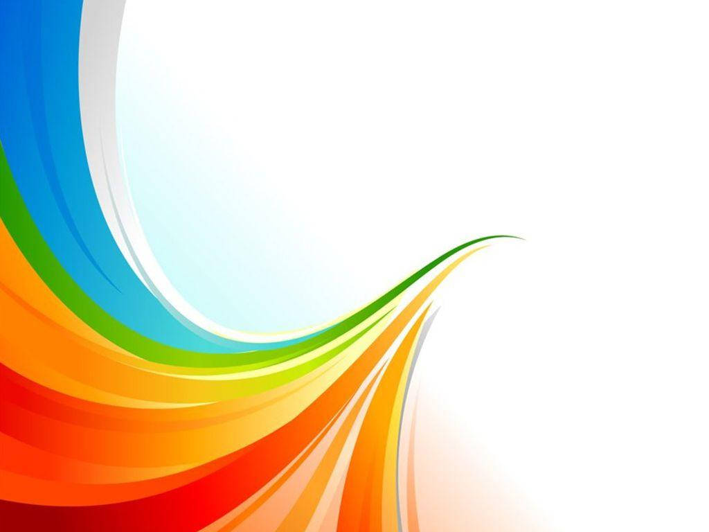 rainbow swoosh graphic, vibrant rainbow-colored, flowing curves, SD Desktop Wallpaper