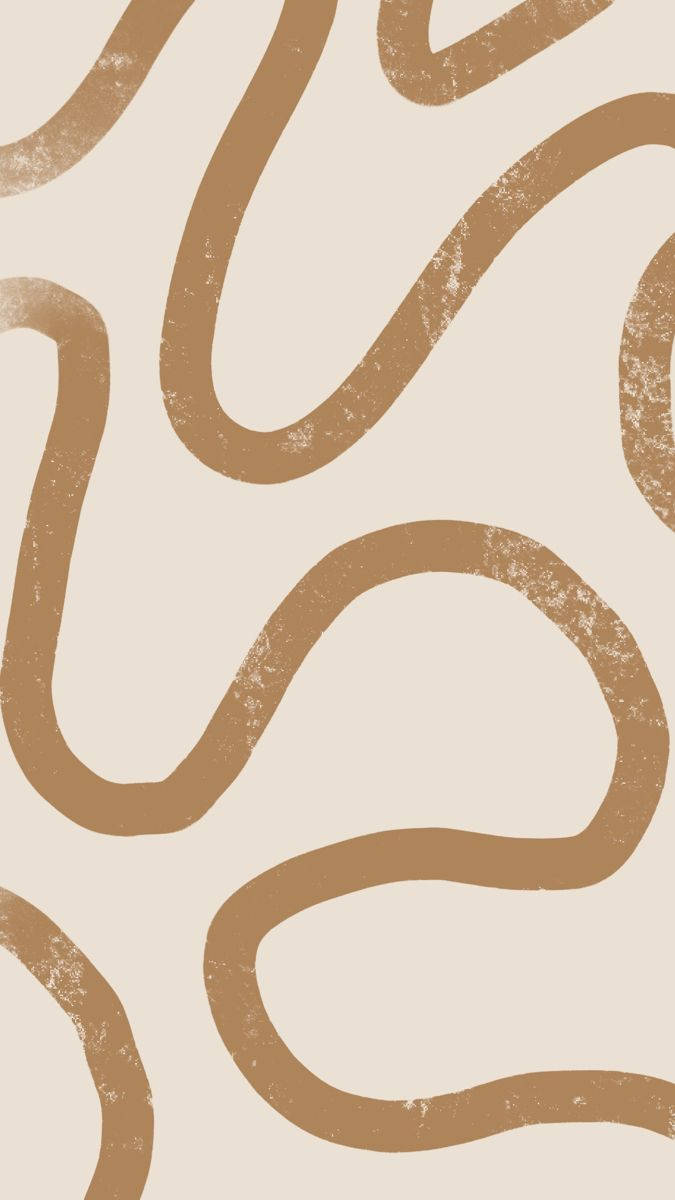 beige, tan, wavy lines, SD Phone Wallpaper