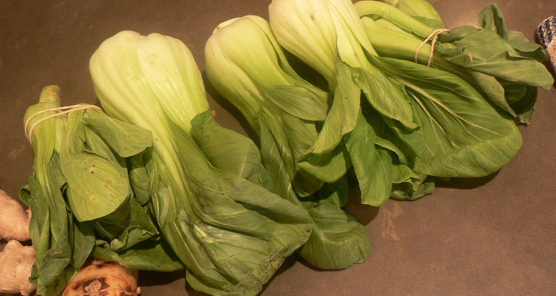 bok choy, twine, ginger root, HD Desktop Wallpaper