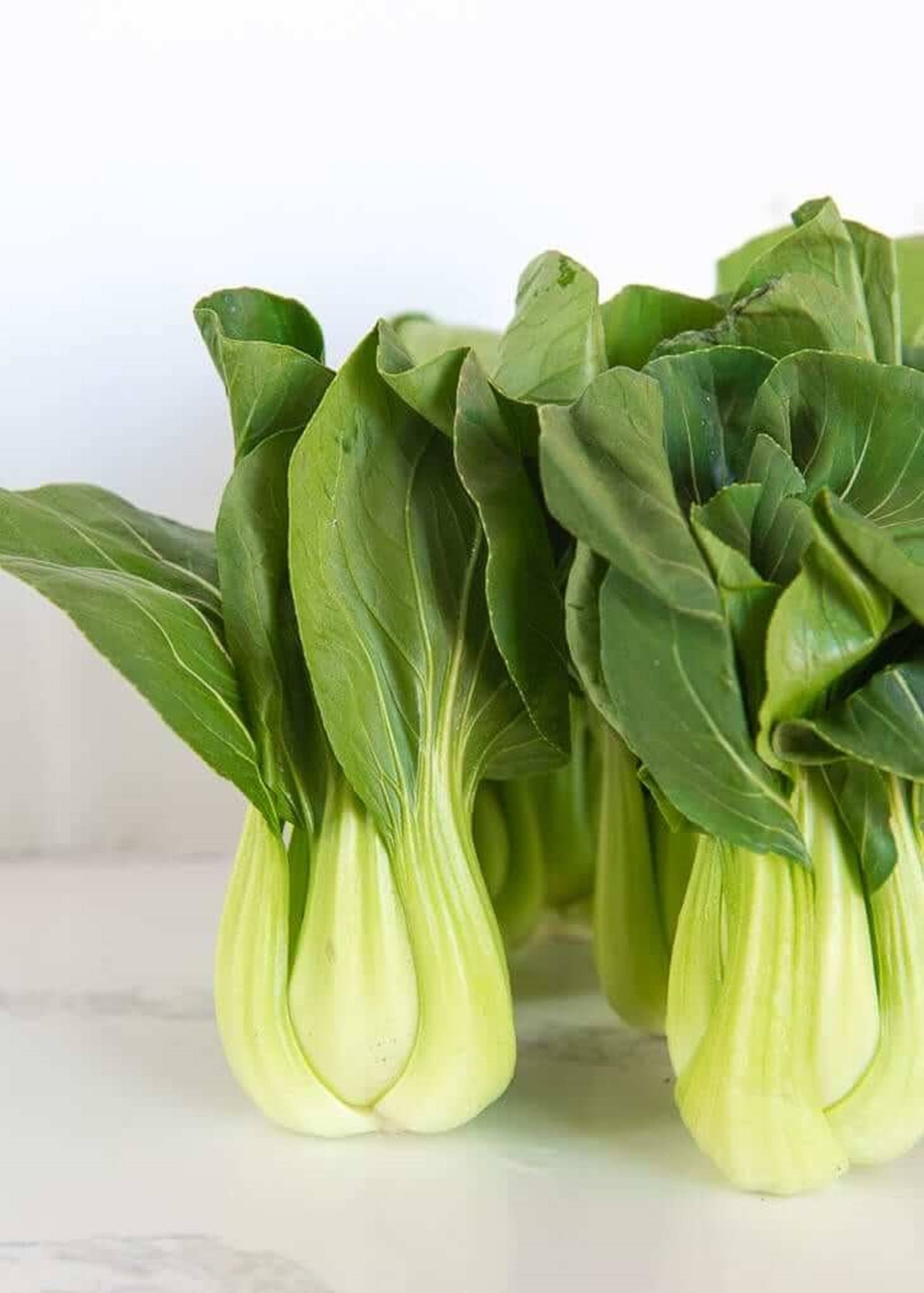 bok choy, vibrant green leaves, pale stems, 2K Phone Wallpaper
