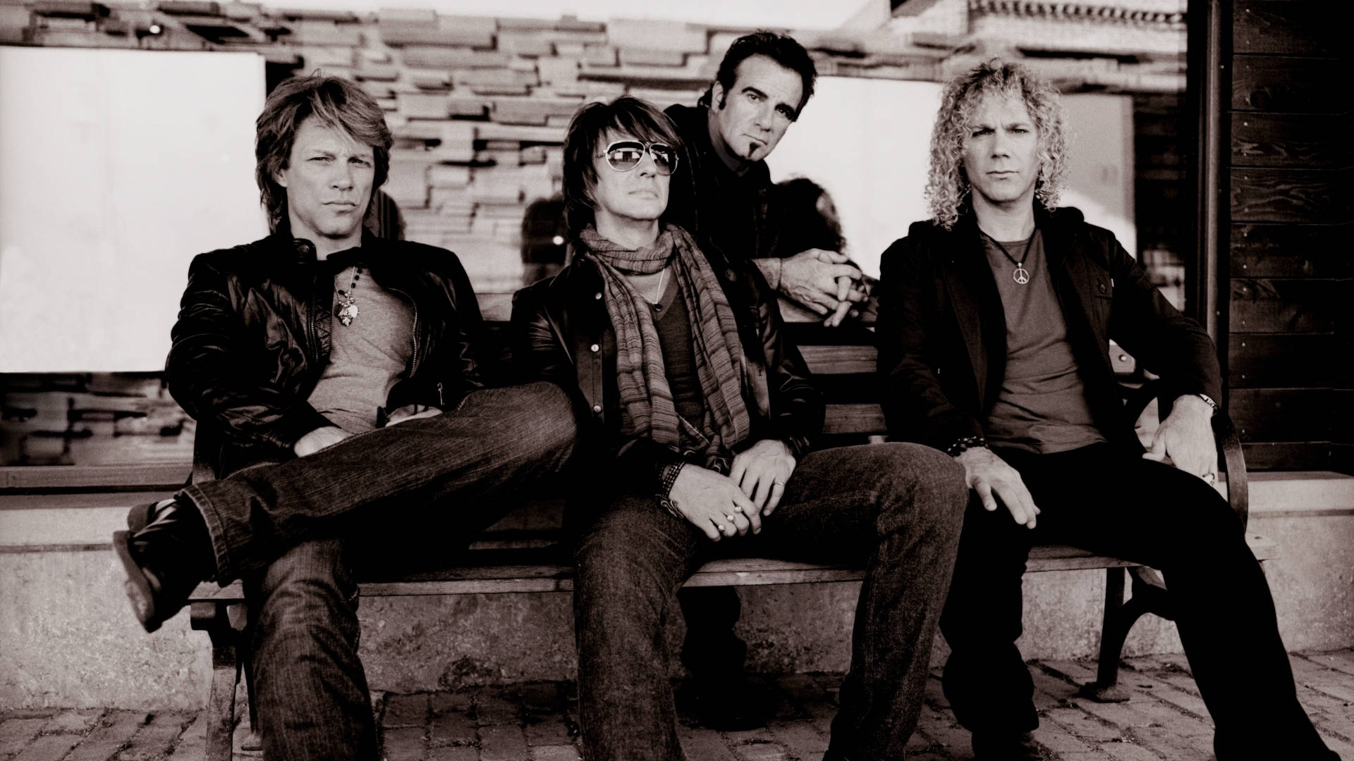 Bon Jovi, 2011 The Circle Concert Tour, leather jackets, Full HD Desktop Wallpaper