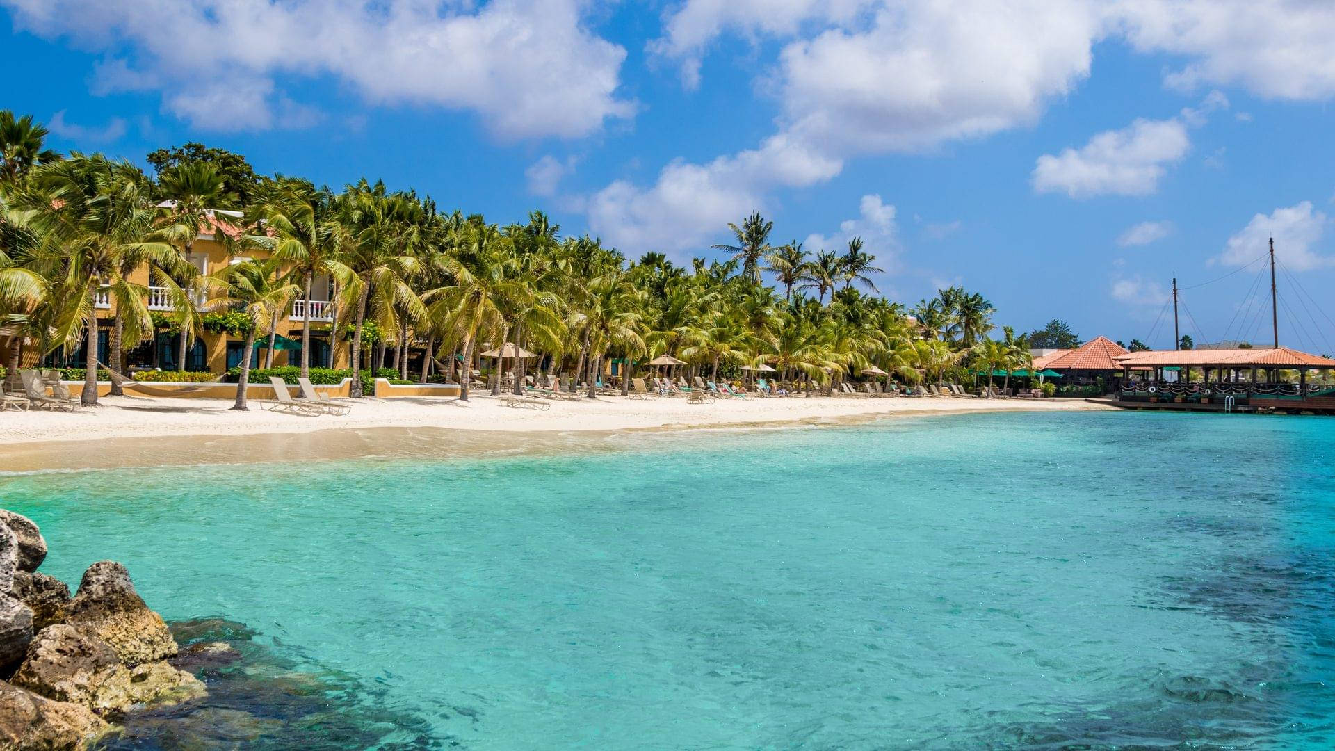Bonaire, turquoise waters, white sand, Full HD Desktop Wallpaper
