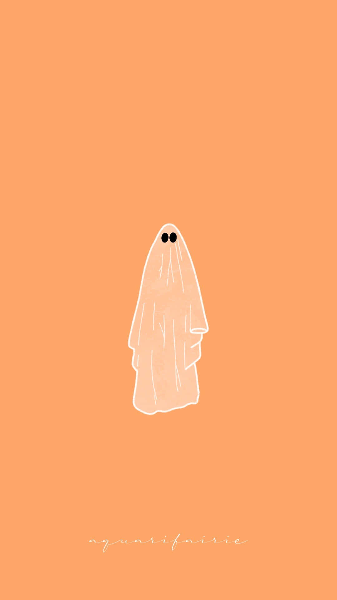 Boo And Stuff, white ghost, black eyes, Full HD Phone Wallpaper