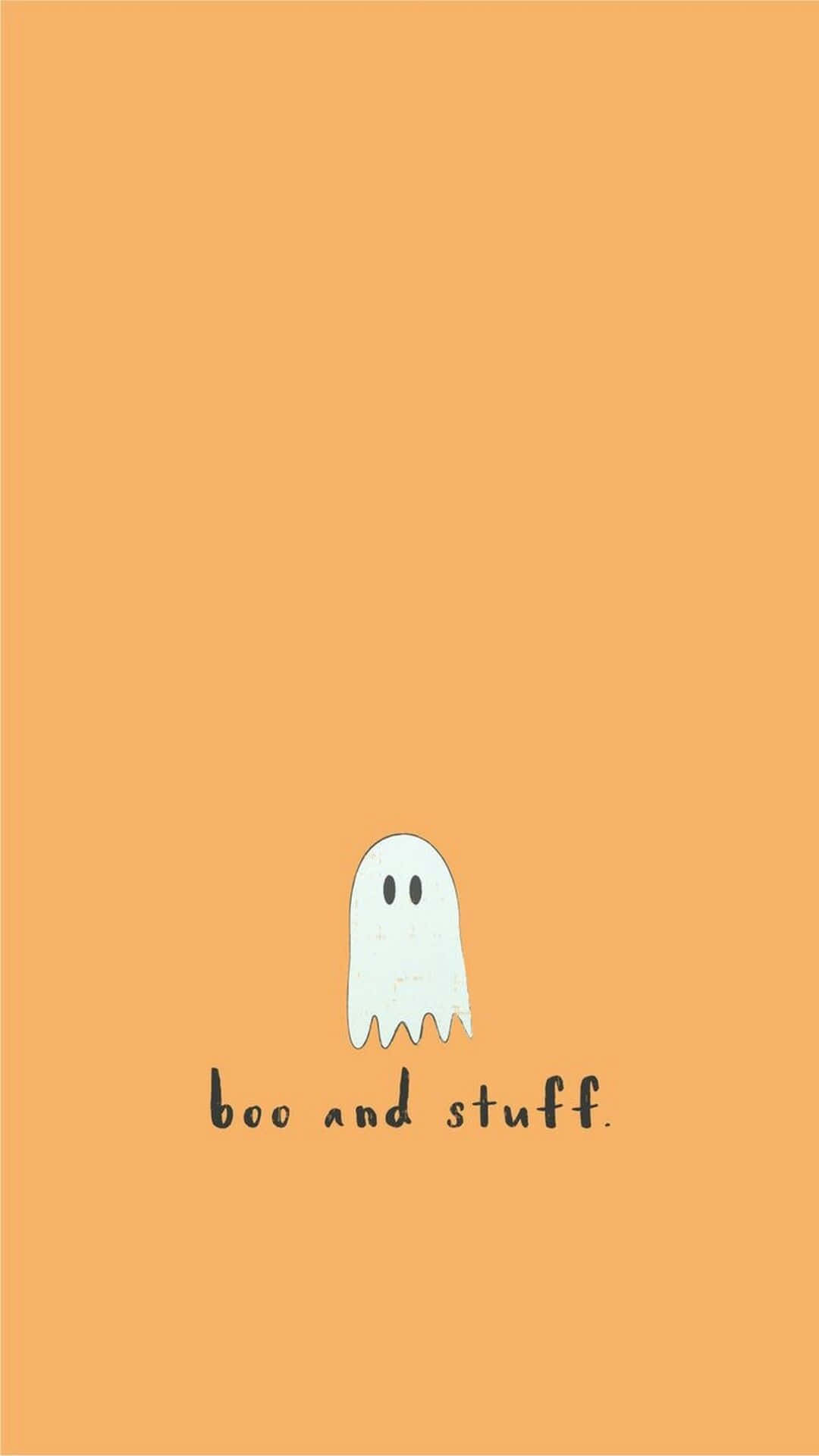 Boo And Stuff, white ghost, black eyes, Full HD Phone Wallpaper