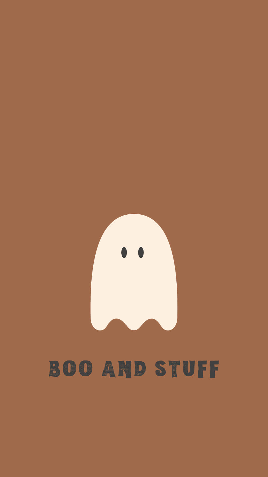 Boo And Stuff, white ghost, two dots for eyes, Full HD Phone Wallpaper
