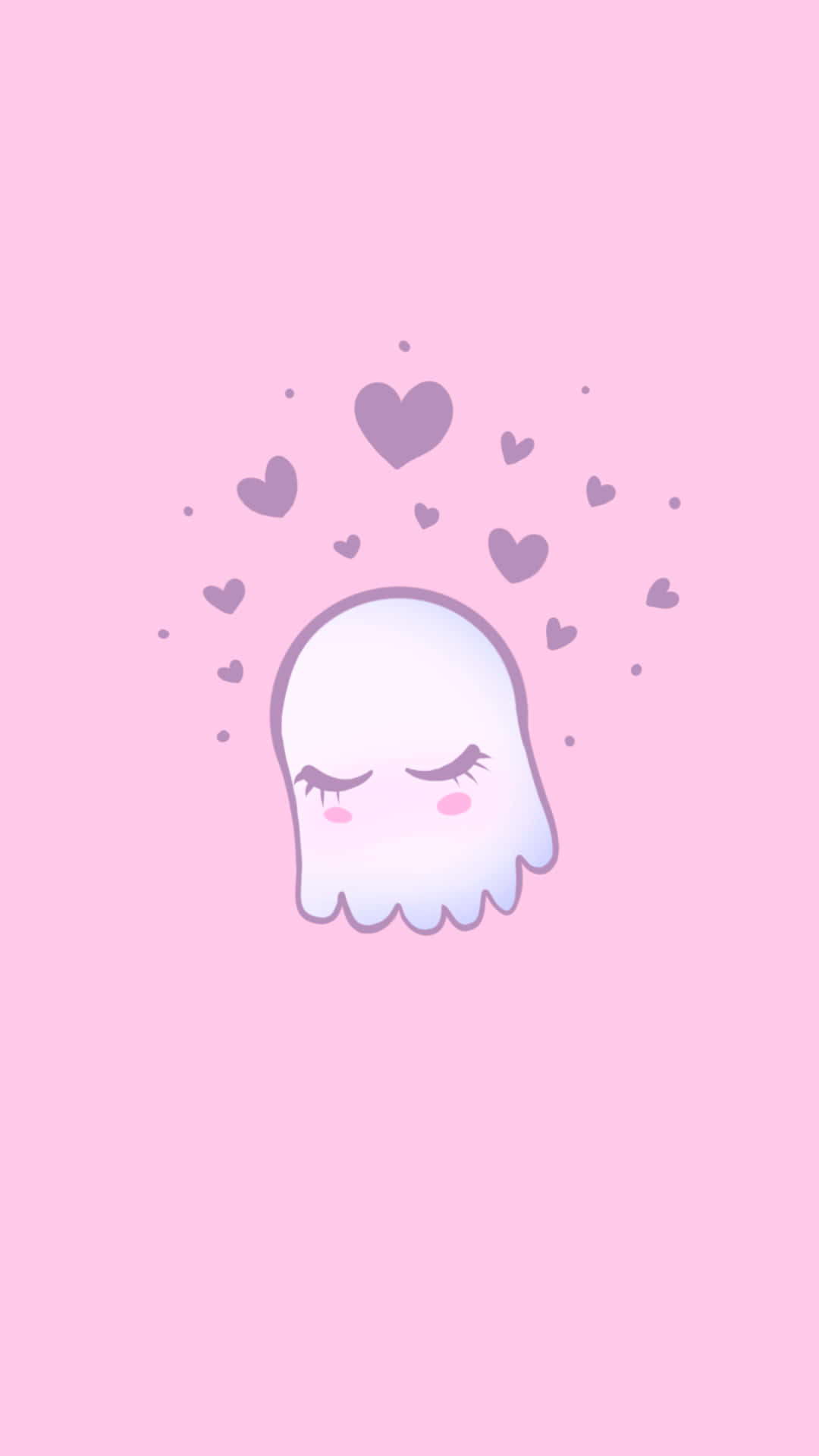 Boo And Stuff, white ghost, closed eyes, Full HD Phone Wallpaper