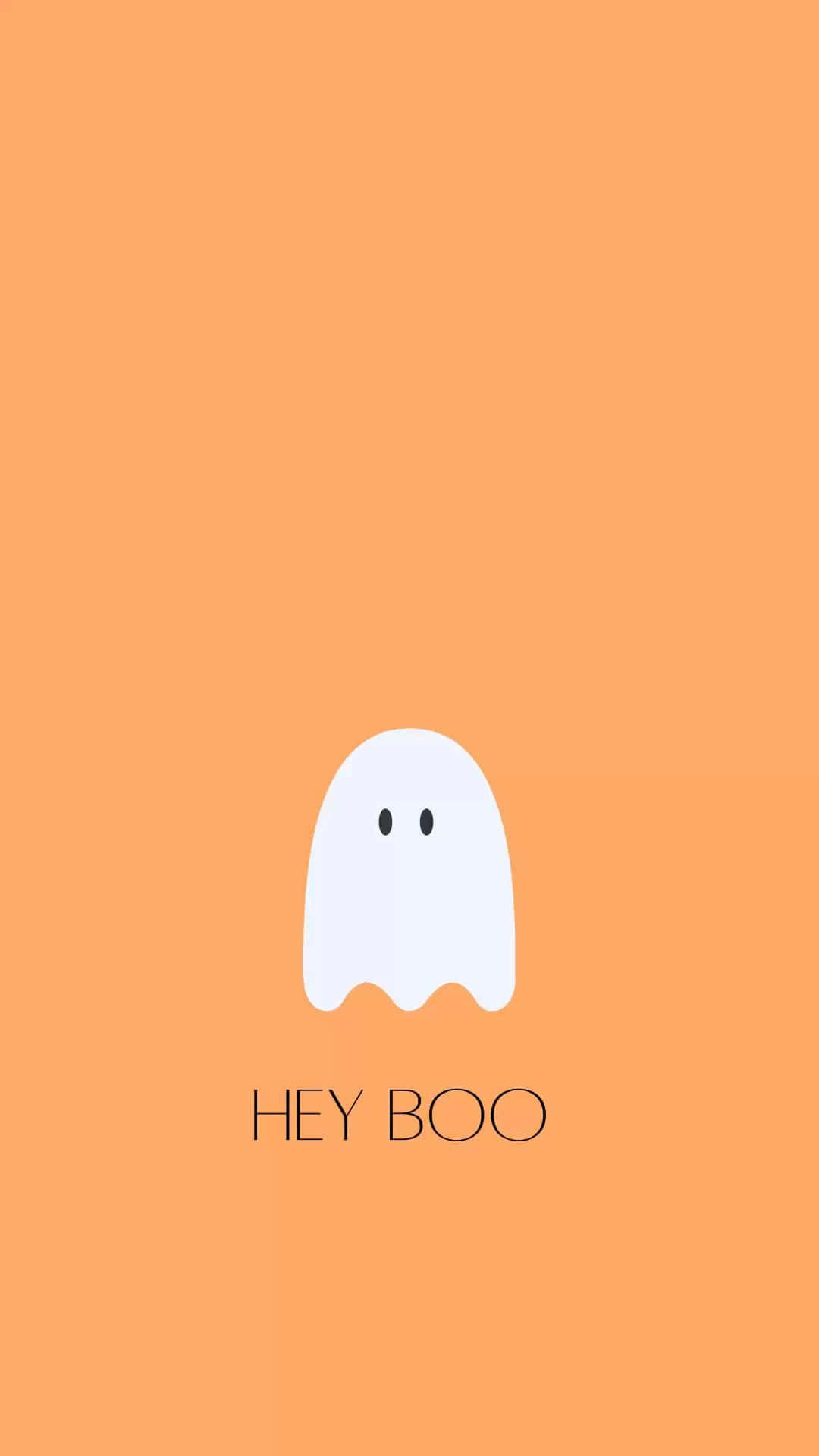 Boo And Stuff, white ghost, black dots for eyes, Full HD Phone Wallpaper